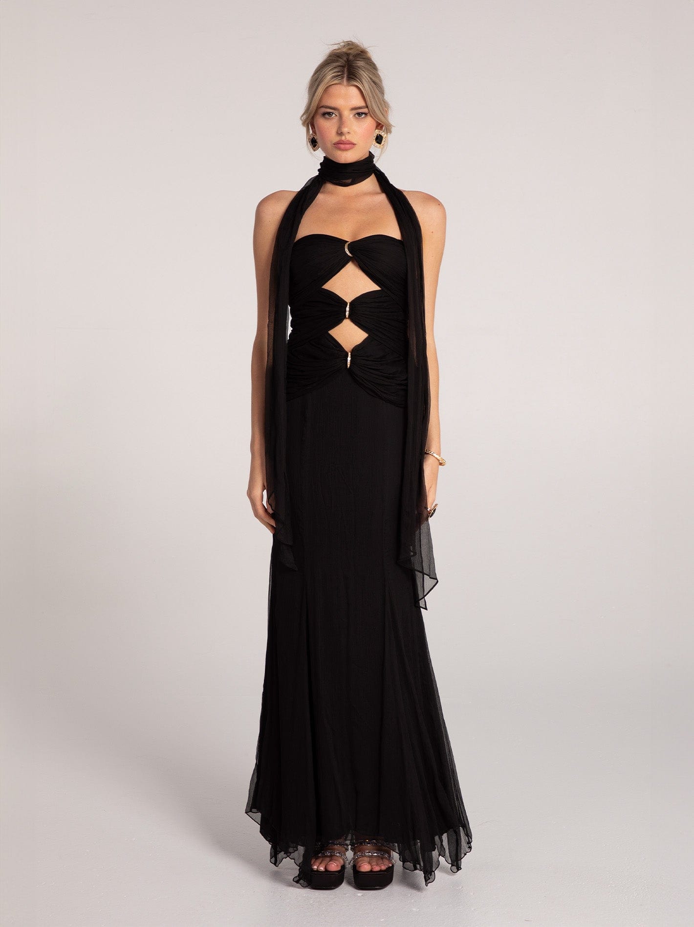 Cassandra Dress (Black) made by Nana Jacqueline