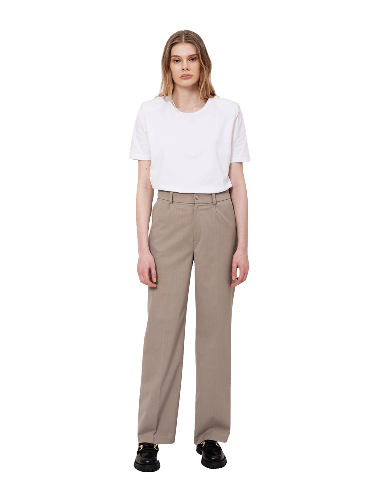 Théa T-shirt in White made by AÉRYNE