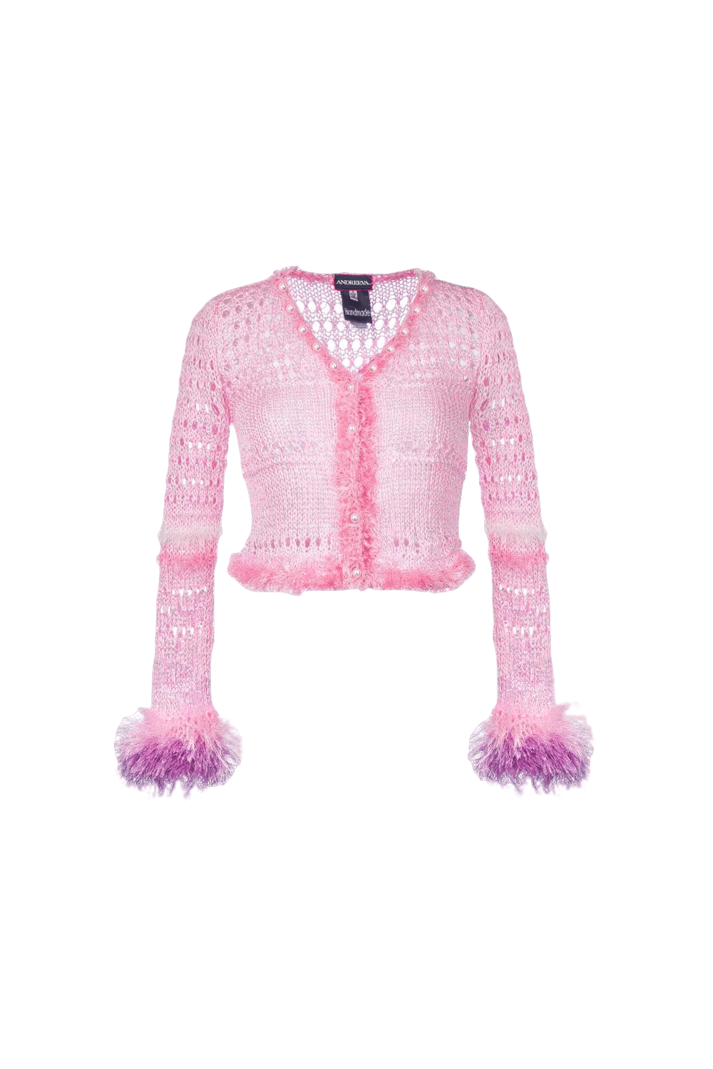 Baby Pink Handmade Knit Sweater made by ANDREEVA