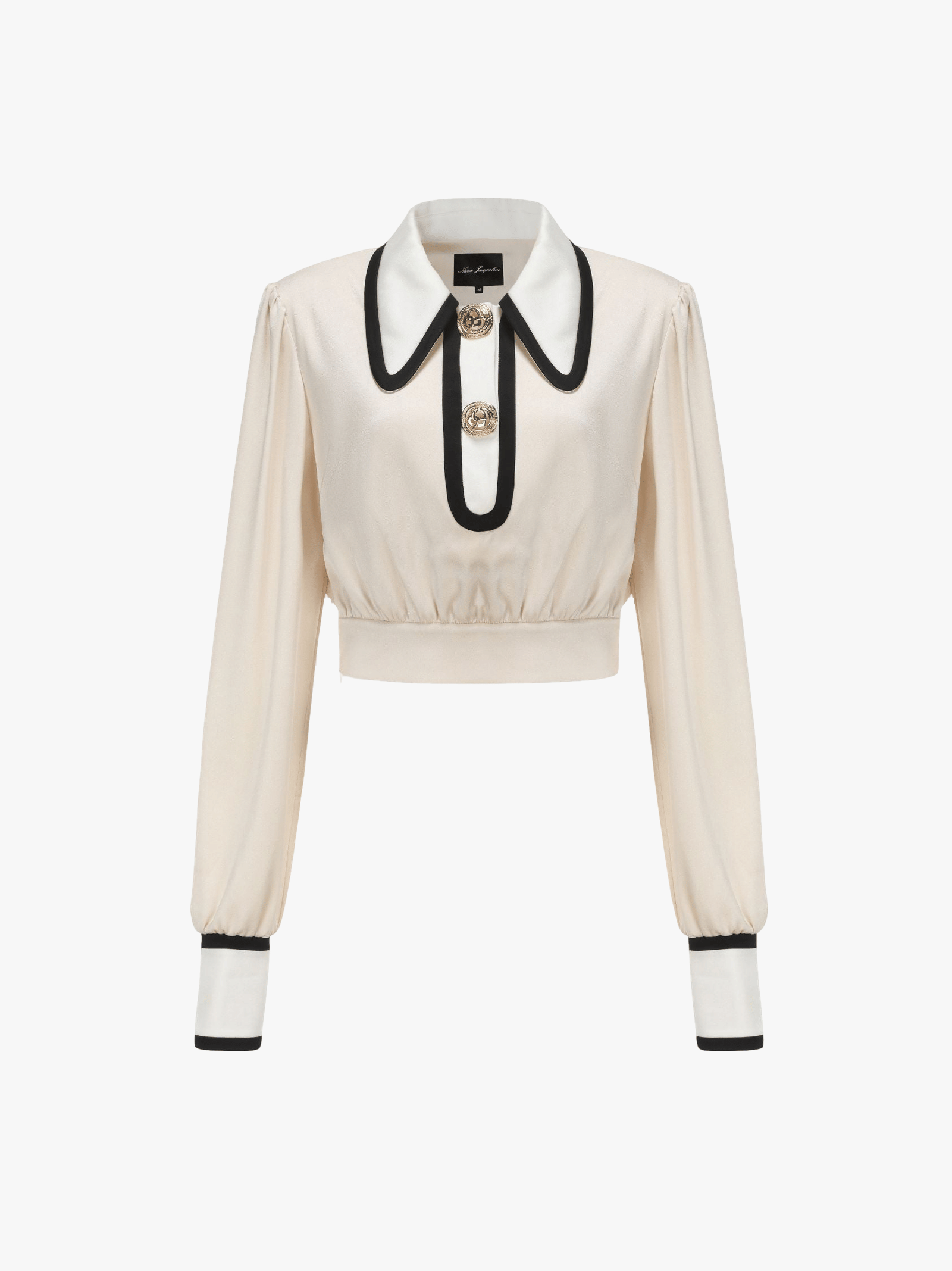 Lori Satin Top in White made by Nana Jacqueline