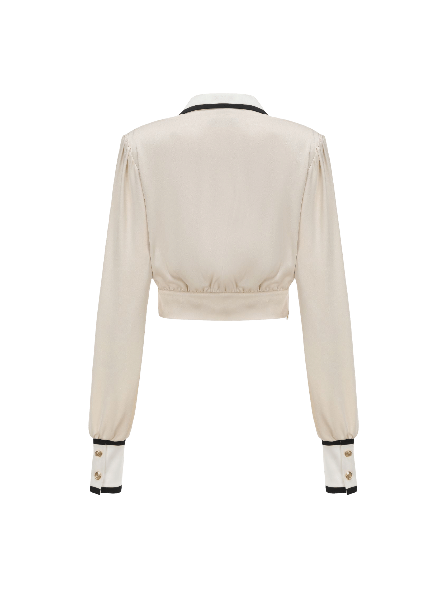 Lori Satin Top in White made by Nana Jacqueline