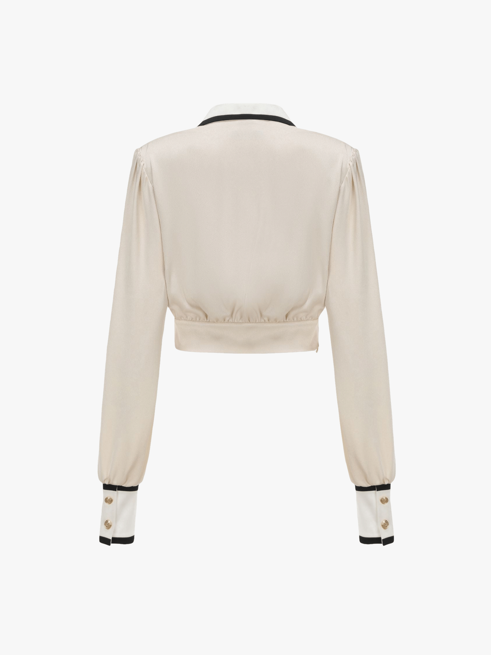 Lori Satin Top in White made by Nana Jacqueline