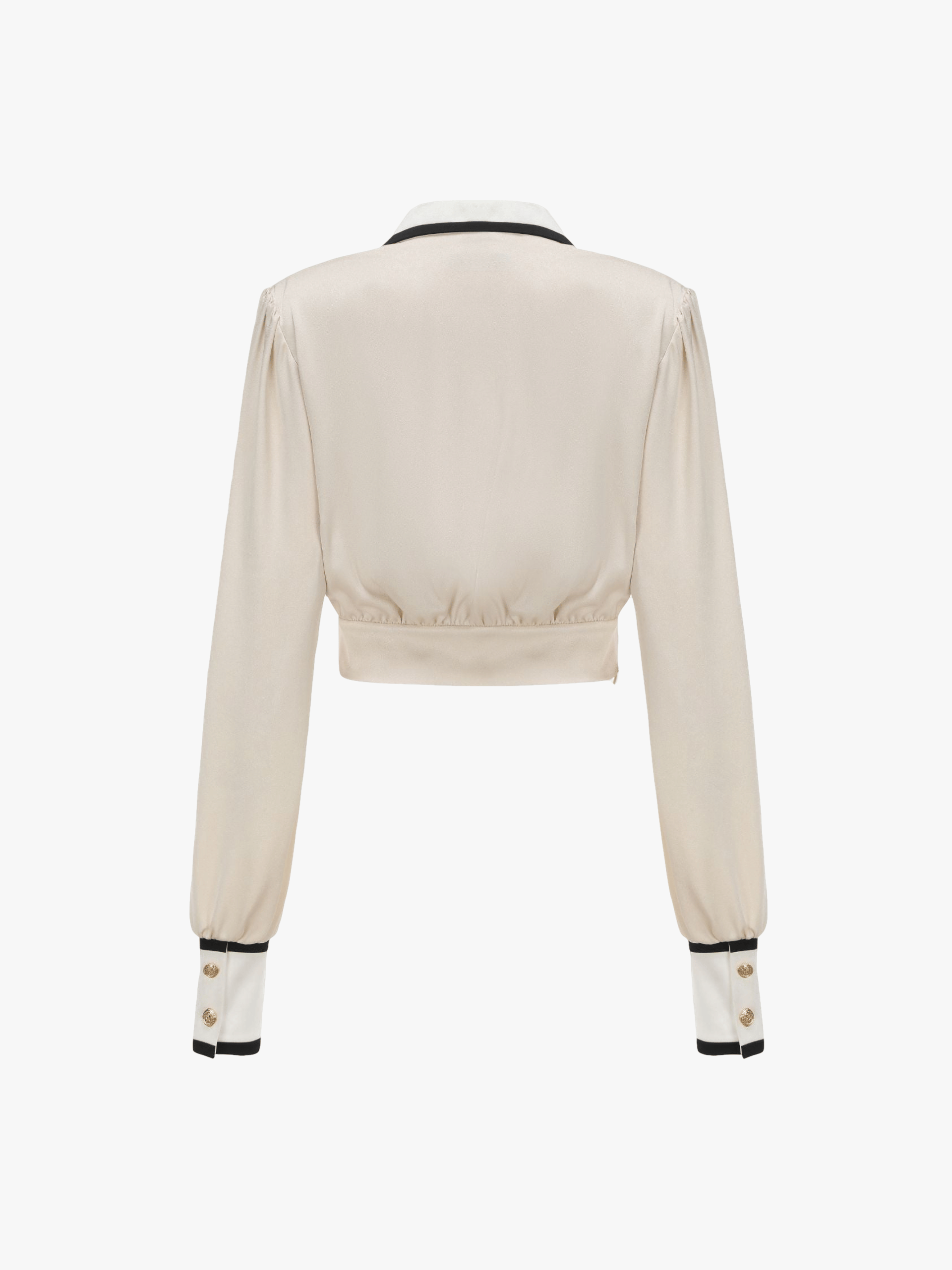 Lori Satin Top in White made by Nana Jacqueline