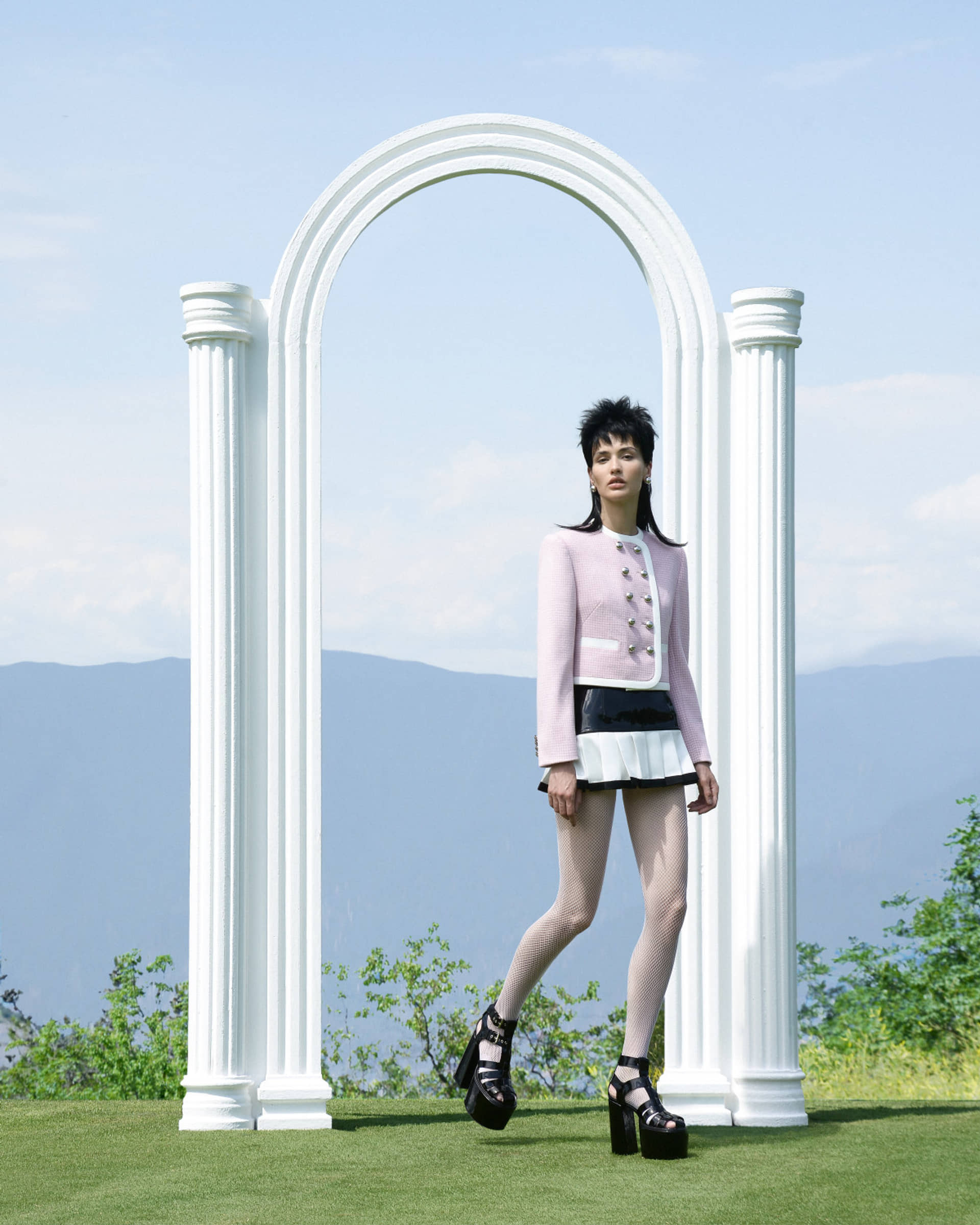 CROPPED DOUBLE-BREASTED BLAZER made by KEBURIA