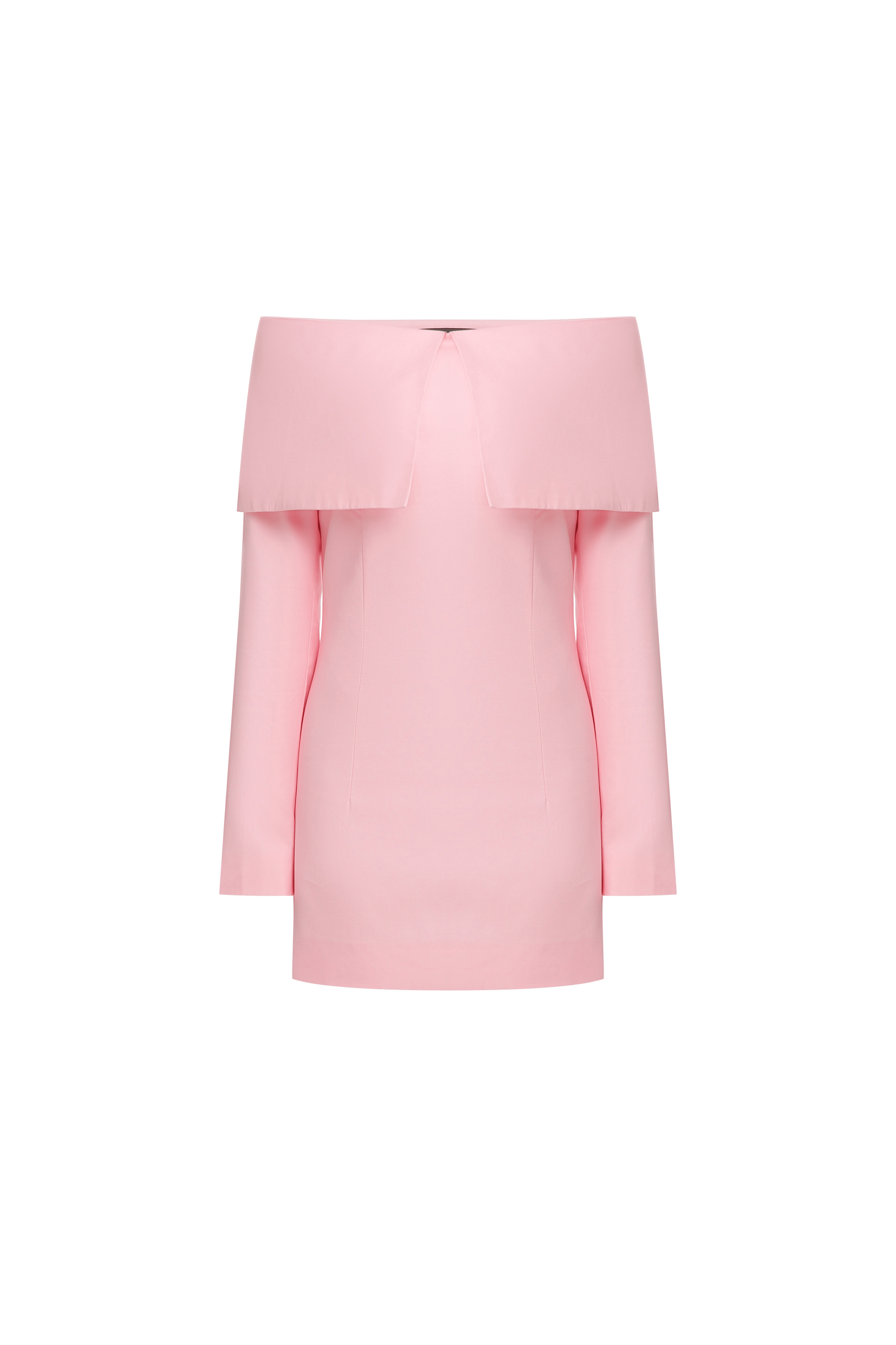 Large fold-down collar dress made by A.M.G