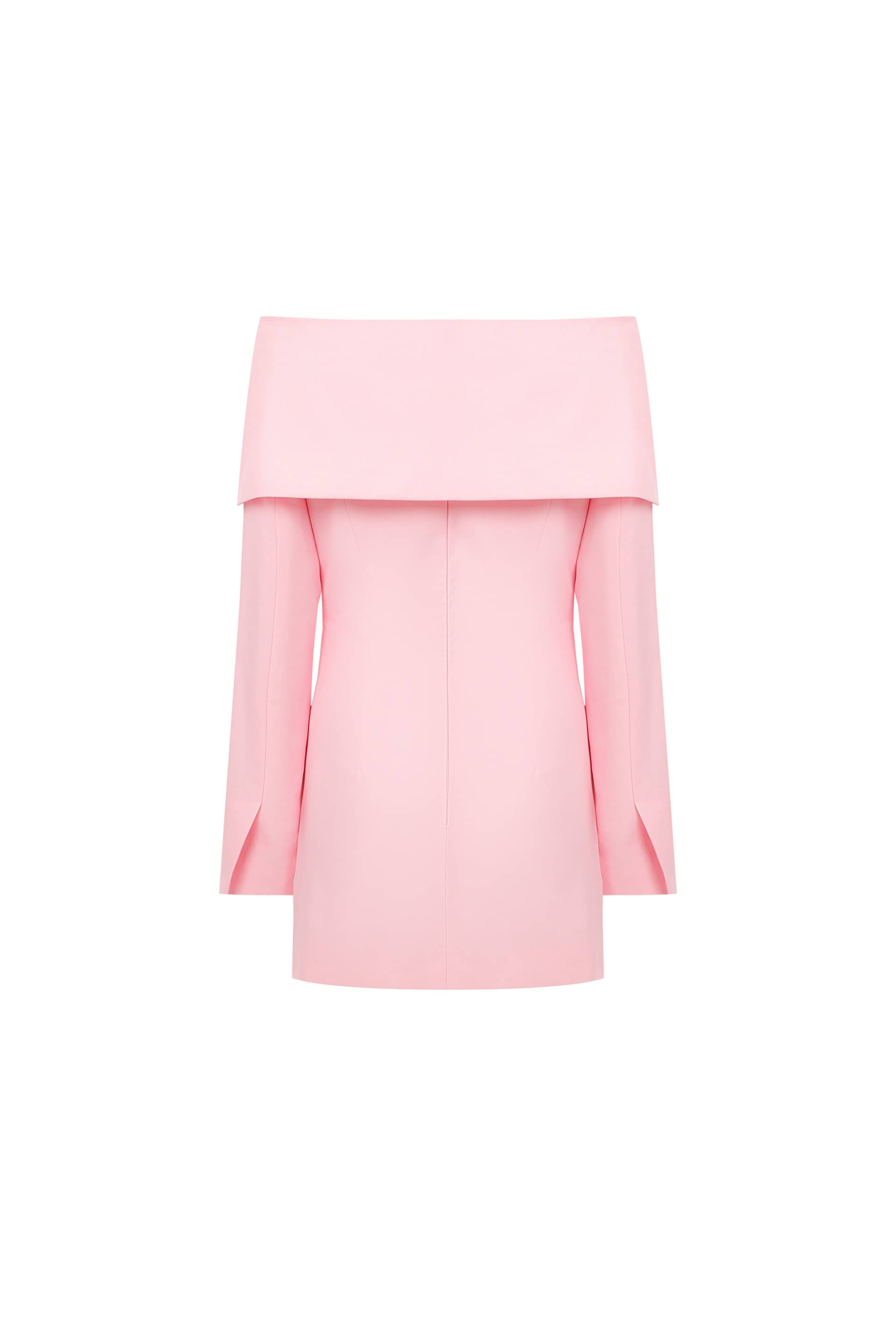 Large fold-down collar dress made by A.M.G