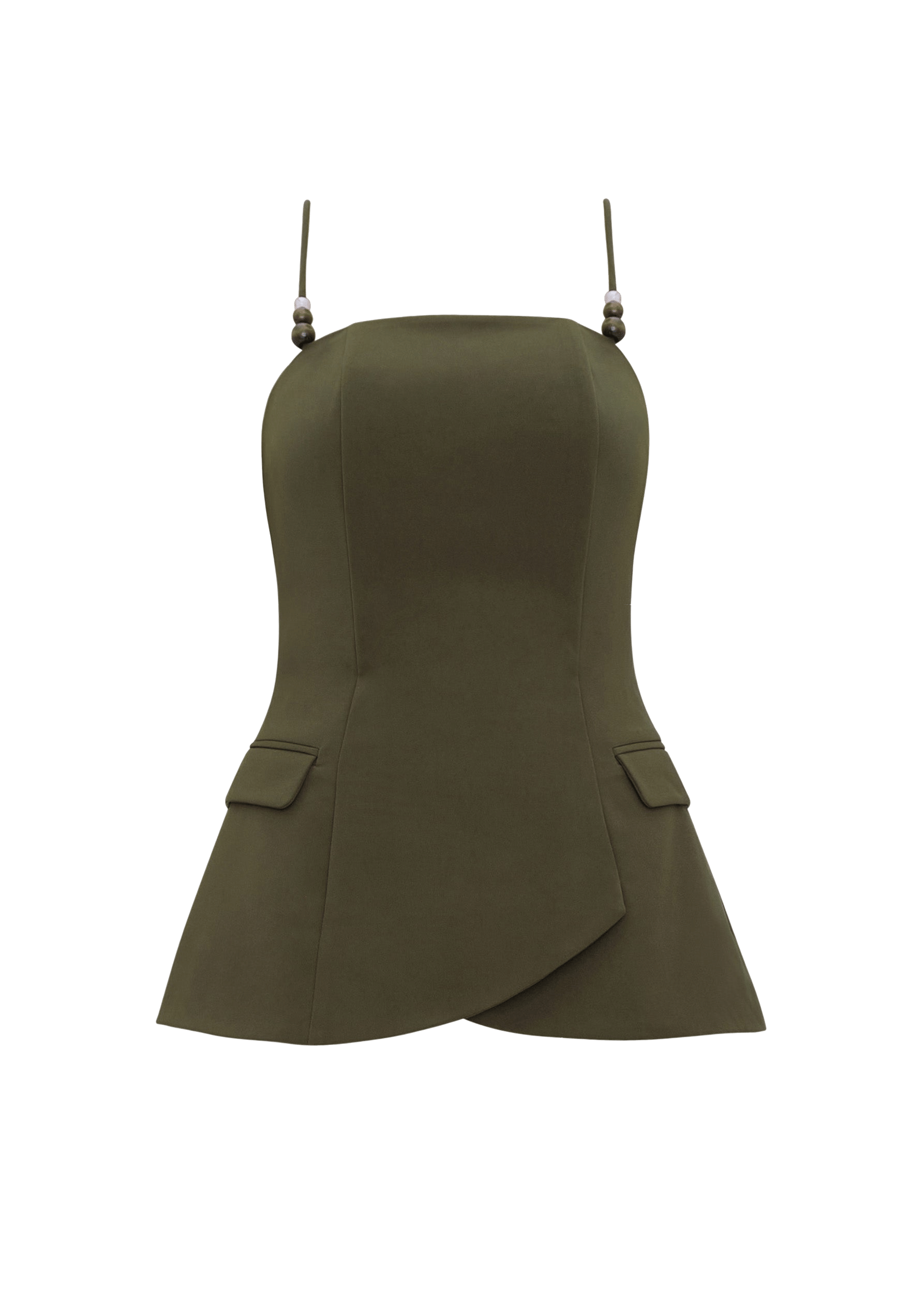 VARU TOP - OLIVE made by Andrea Iyamah