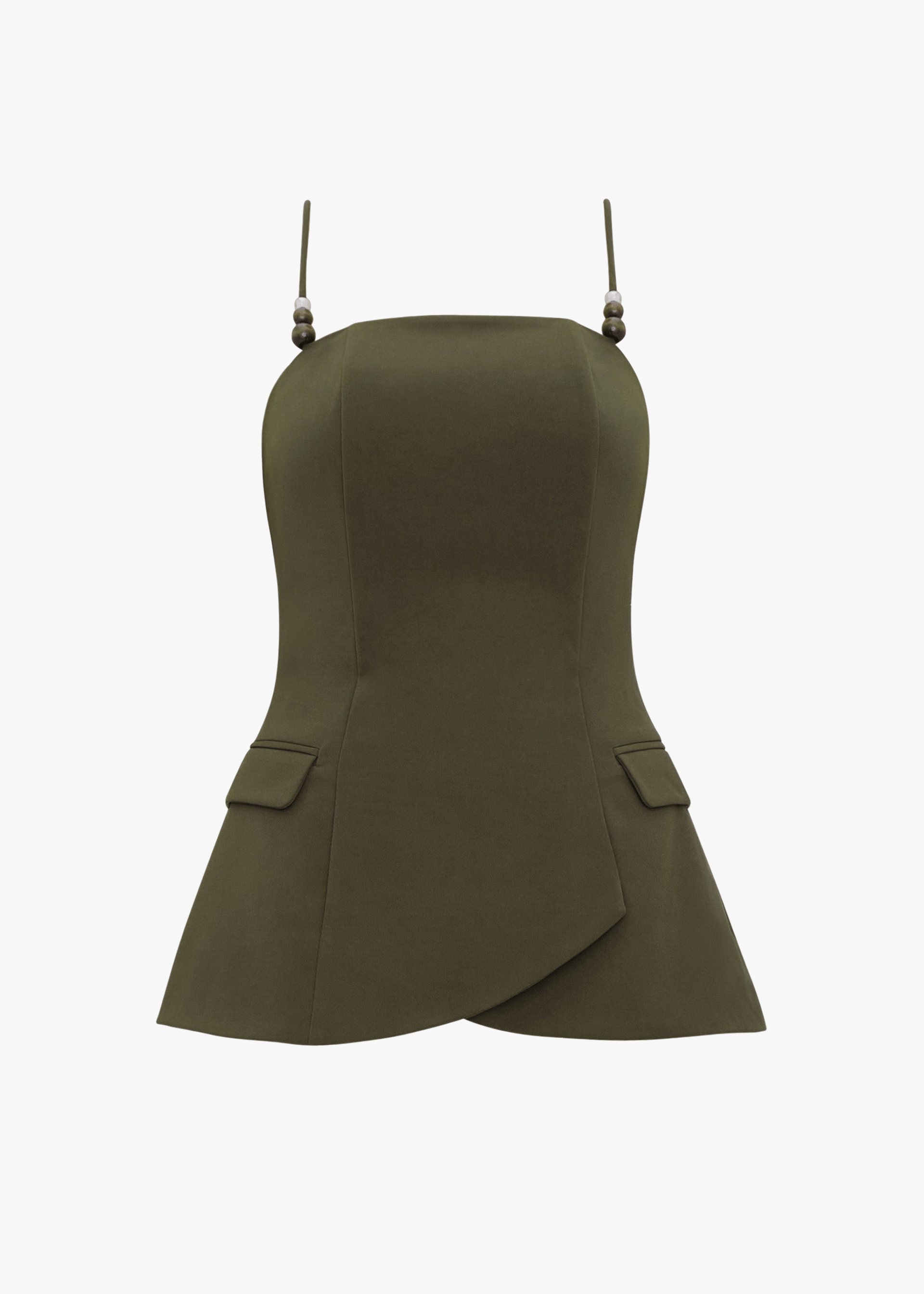 VARU TOP - OLIVE made by Andrea Iyamah