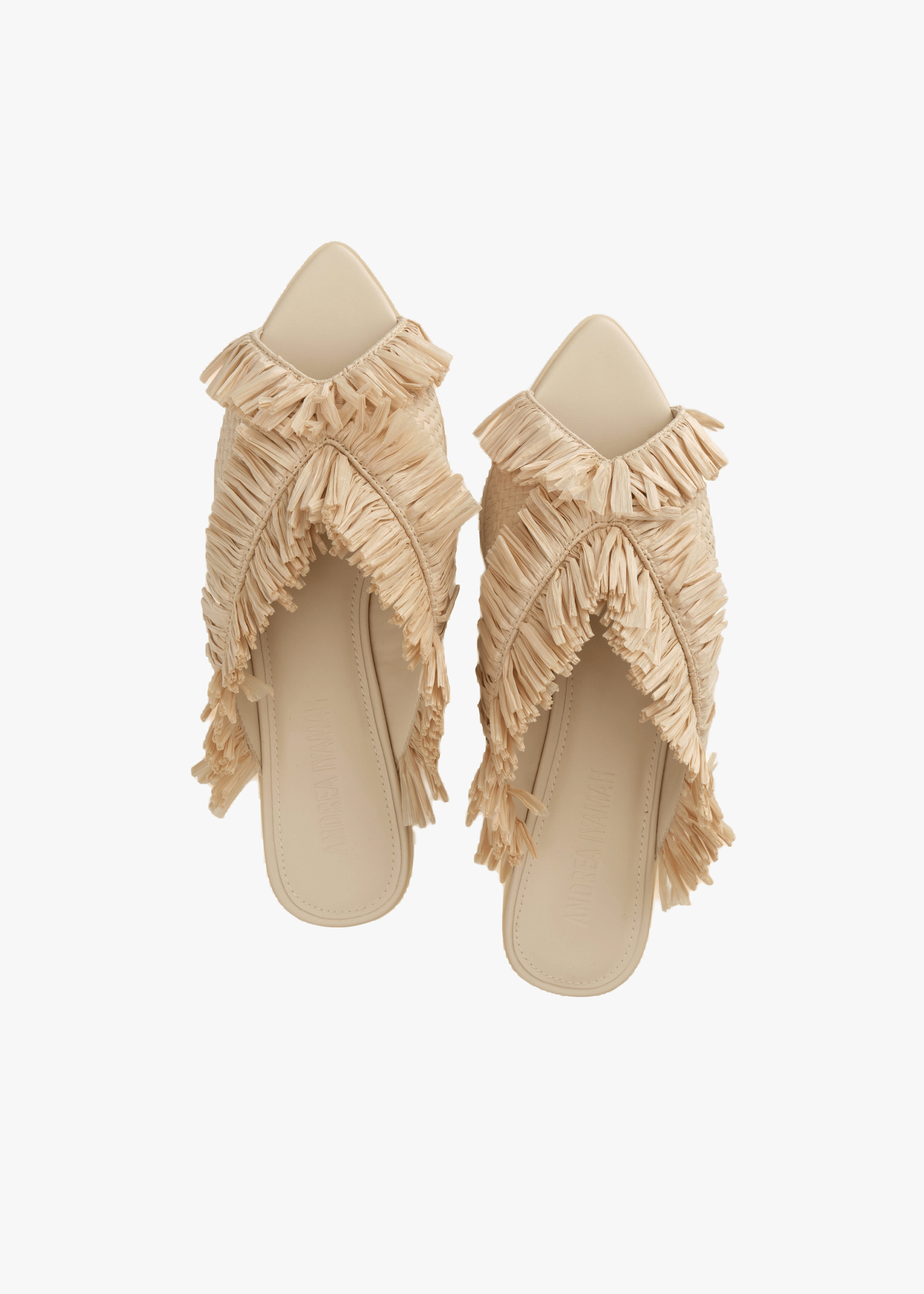 POLA SLIPPERS - NATURAL made by Andrea Iyamah