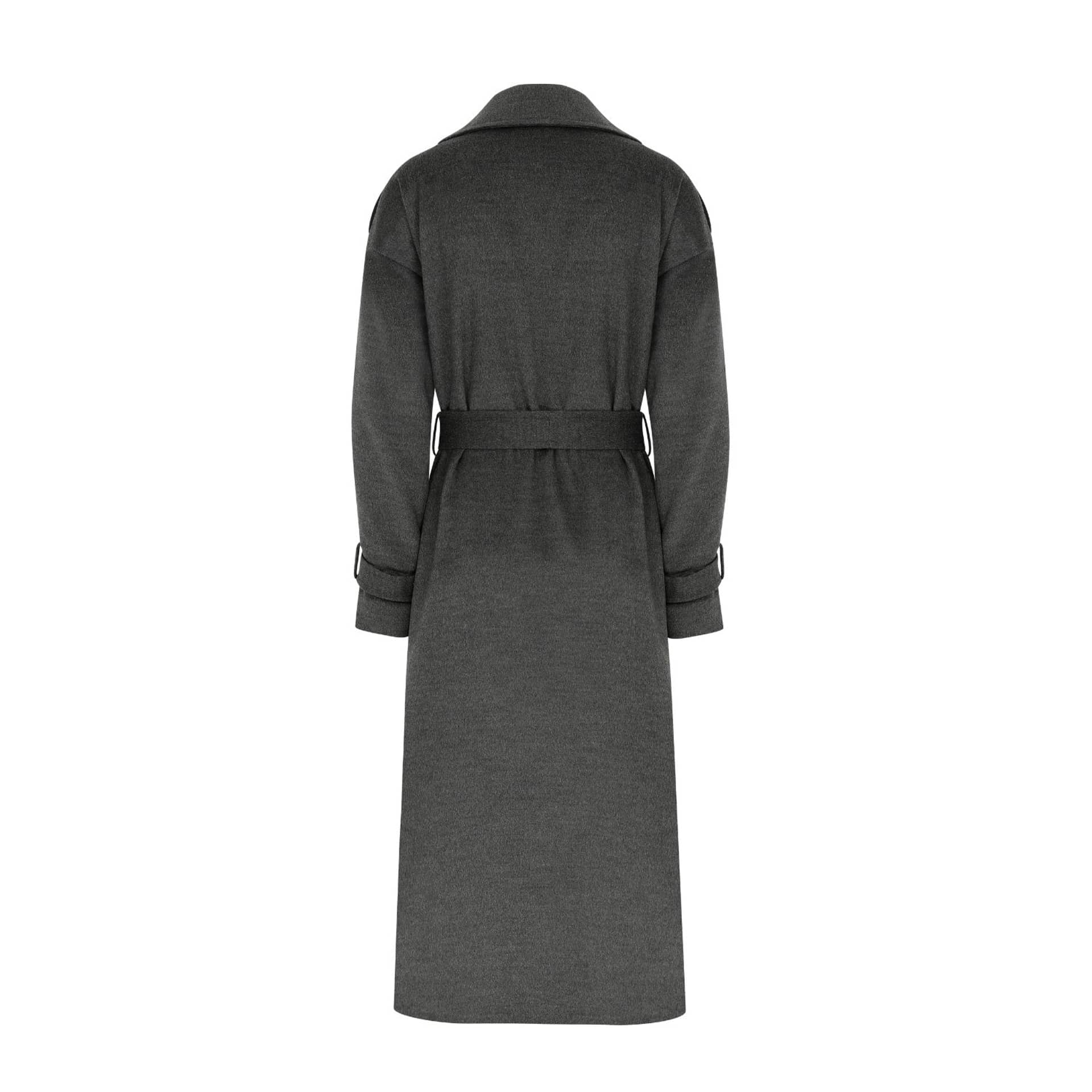 Laura Cashmere Coat in Grey in Grey made by Nazli Ceren