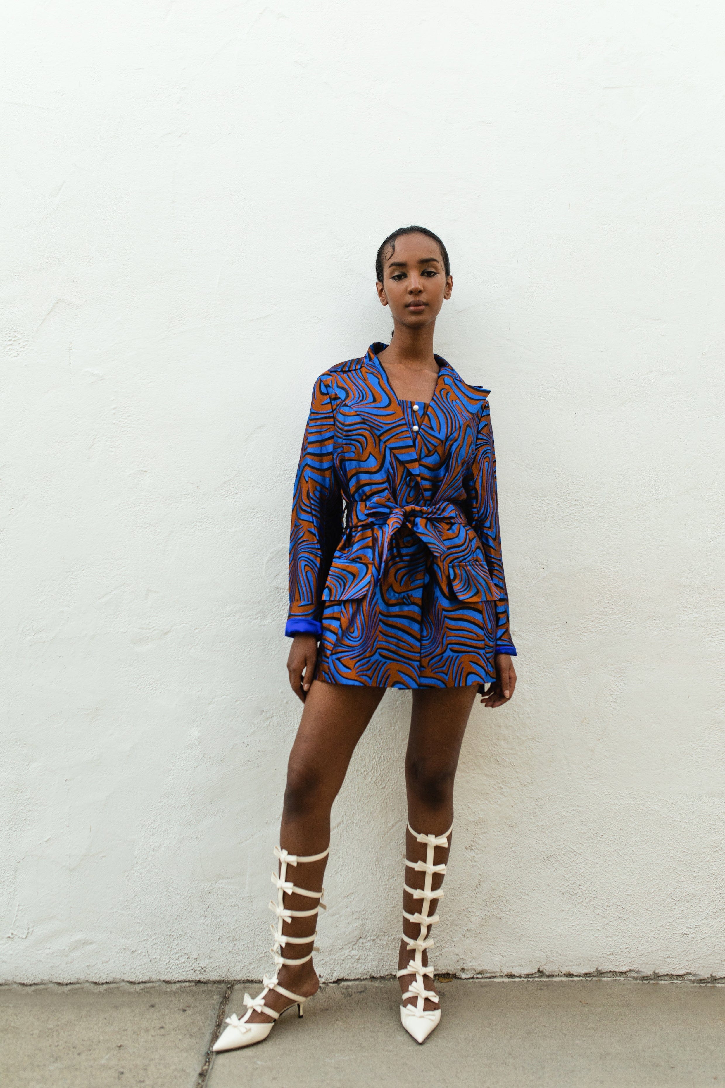 Blue Marilyn Jacket №23 made by ANDREEVA