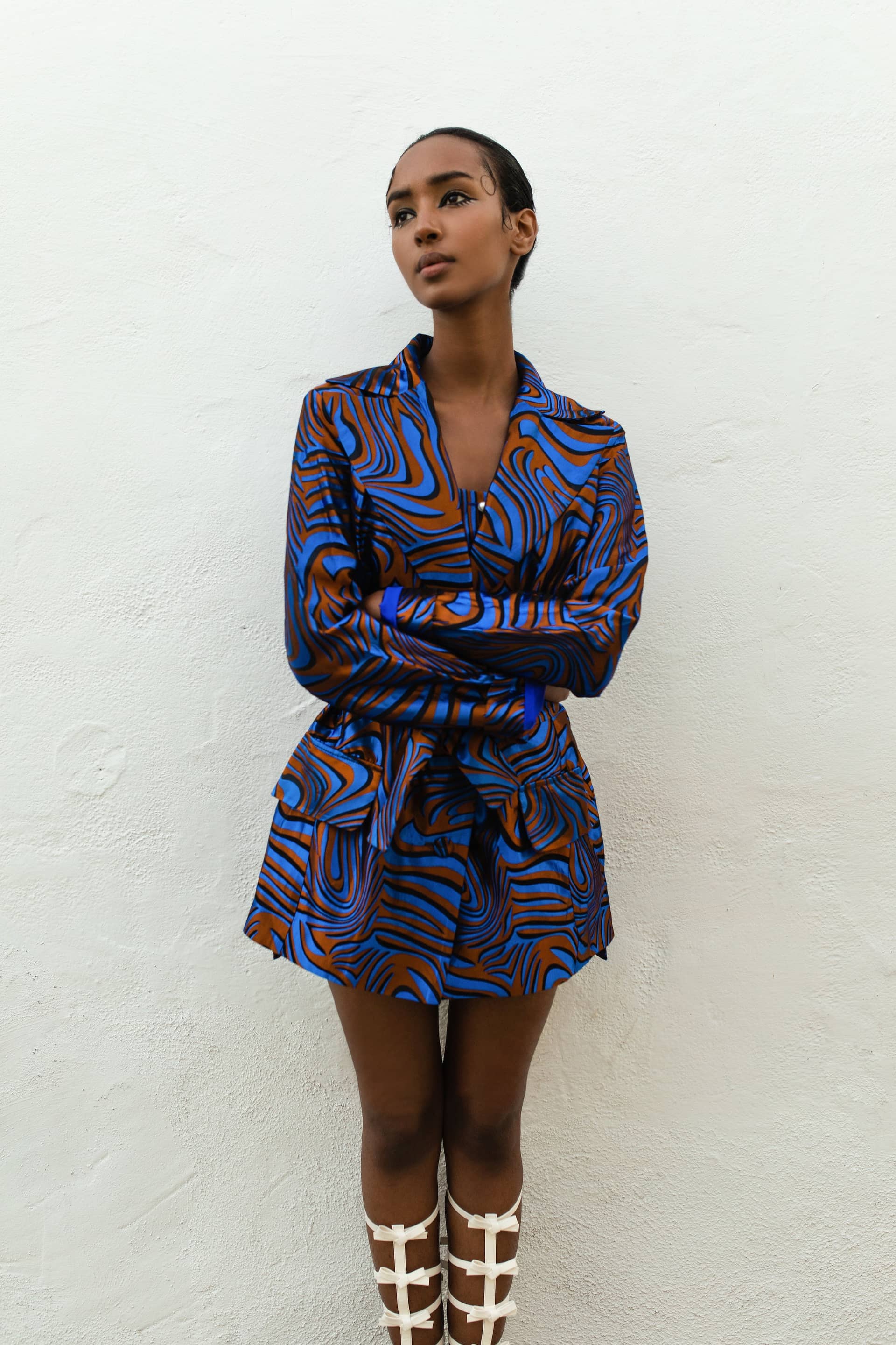 Blue Marilyn Jacket №23 made by ANDREEVA