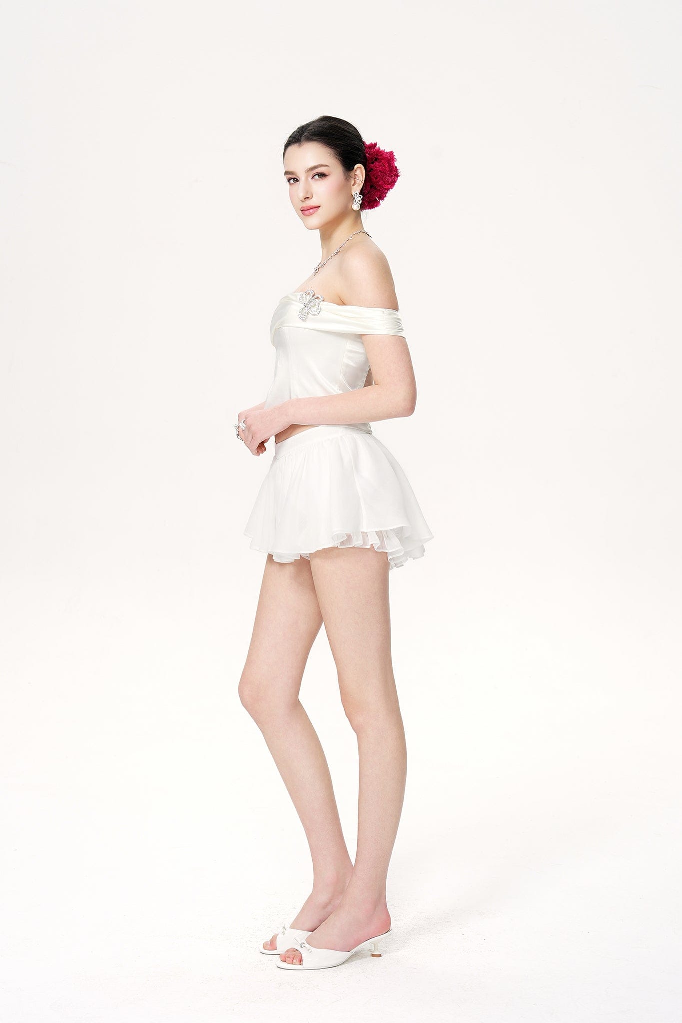 Rosaline Skirt (White) made by Nana Jacqueline