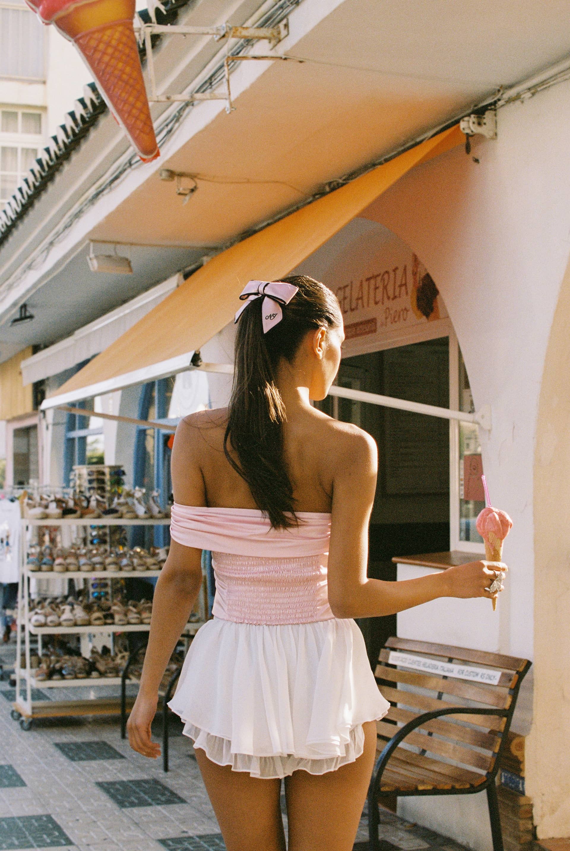 Rosaline Skirt (White) made by Nana Jacqueline