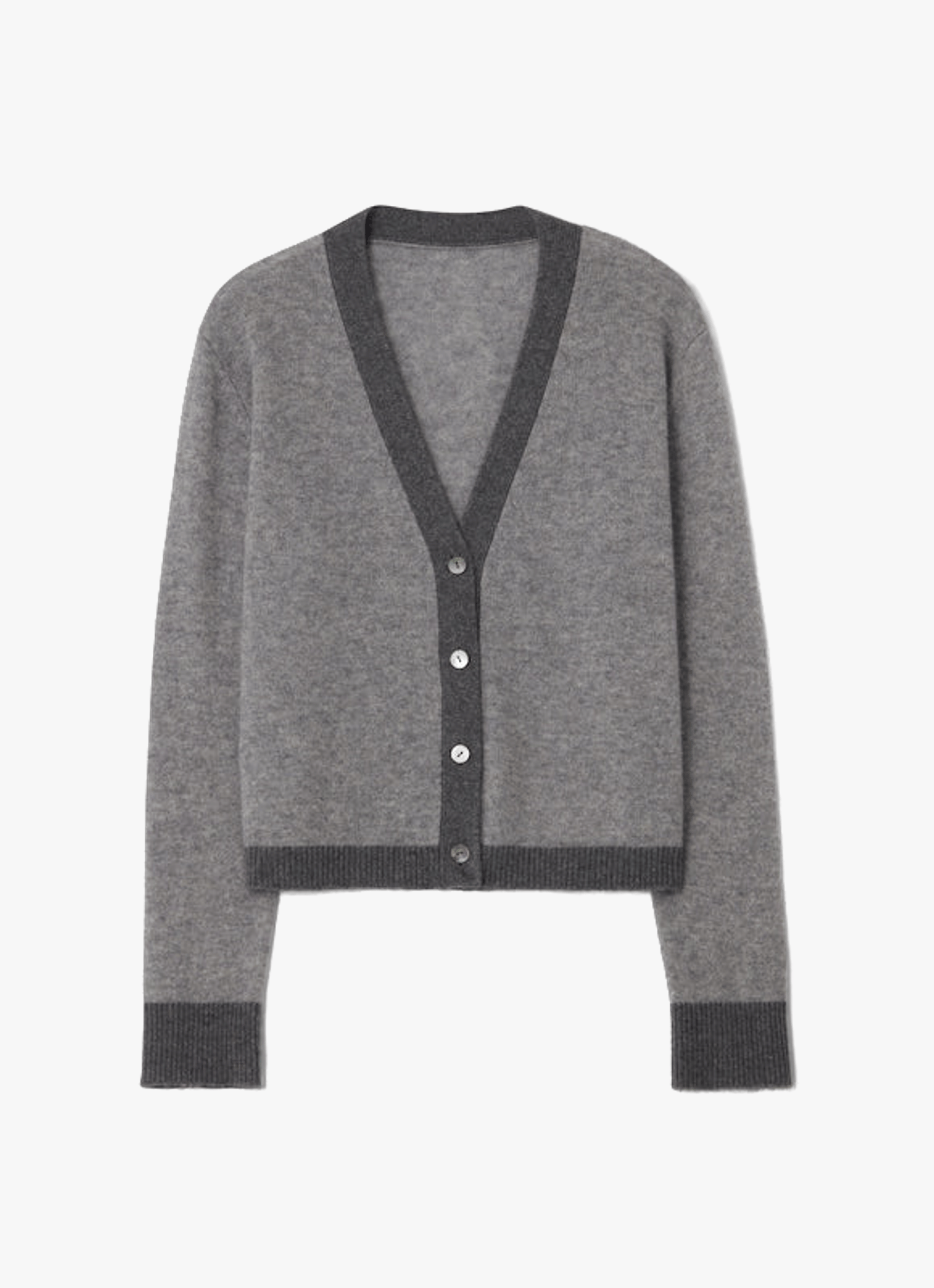 Colourblock Cardigan Grey & Grey made by CLOEYS
