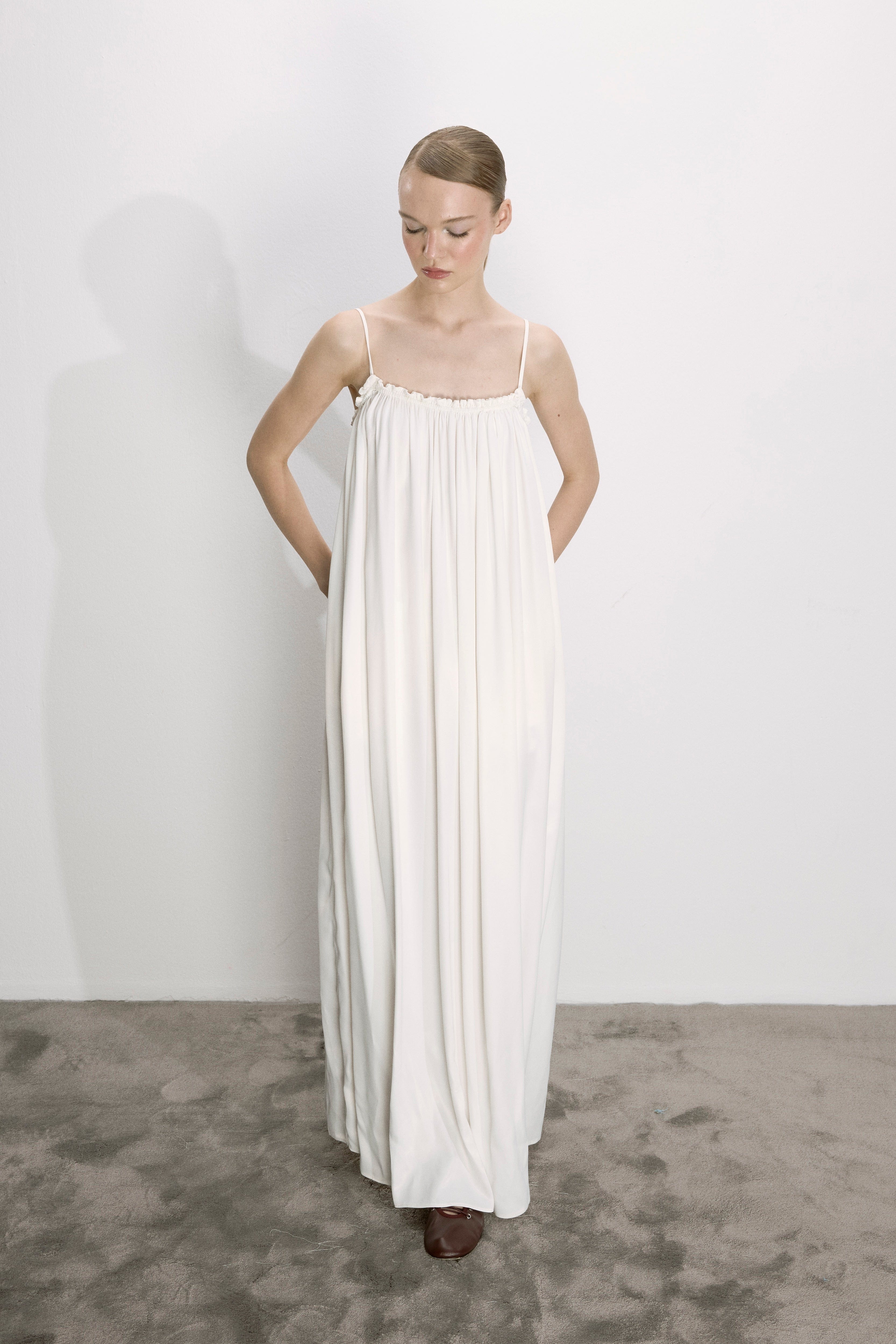 Adele Dress In White made by Nazli Ceren