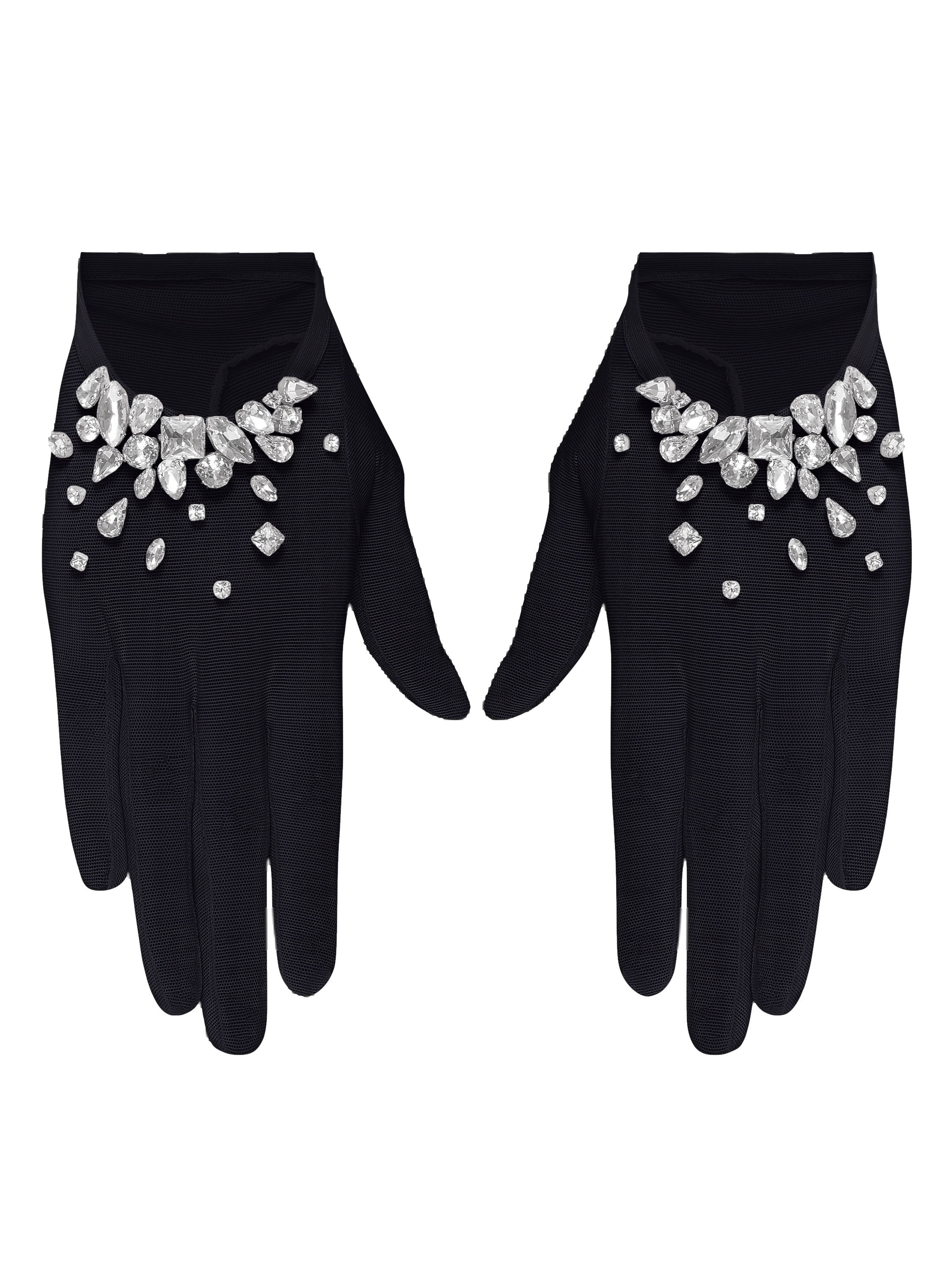 Crystal Mini Gloves in Black made by NDS The Label