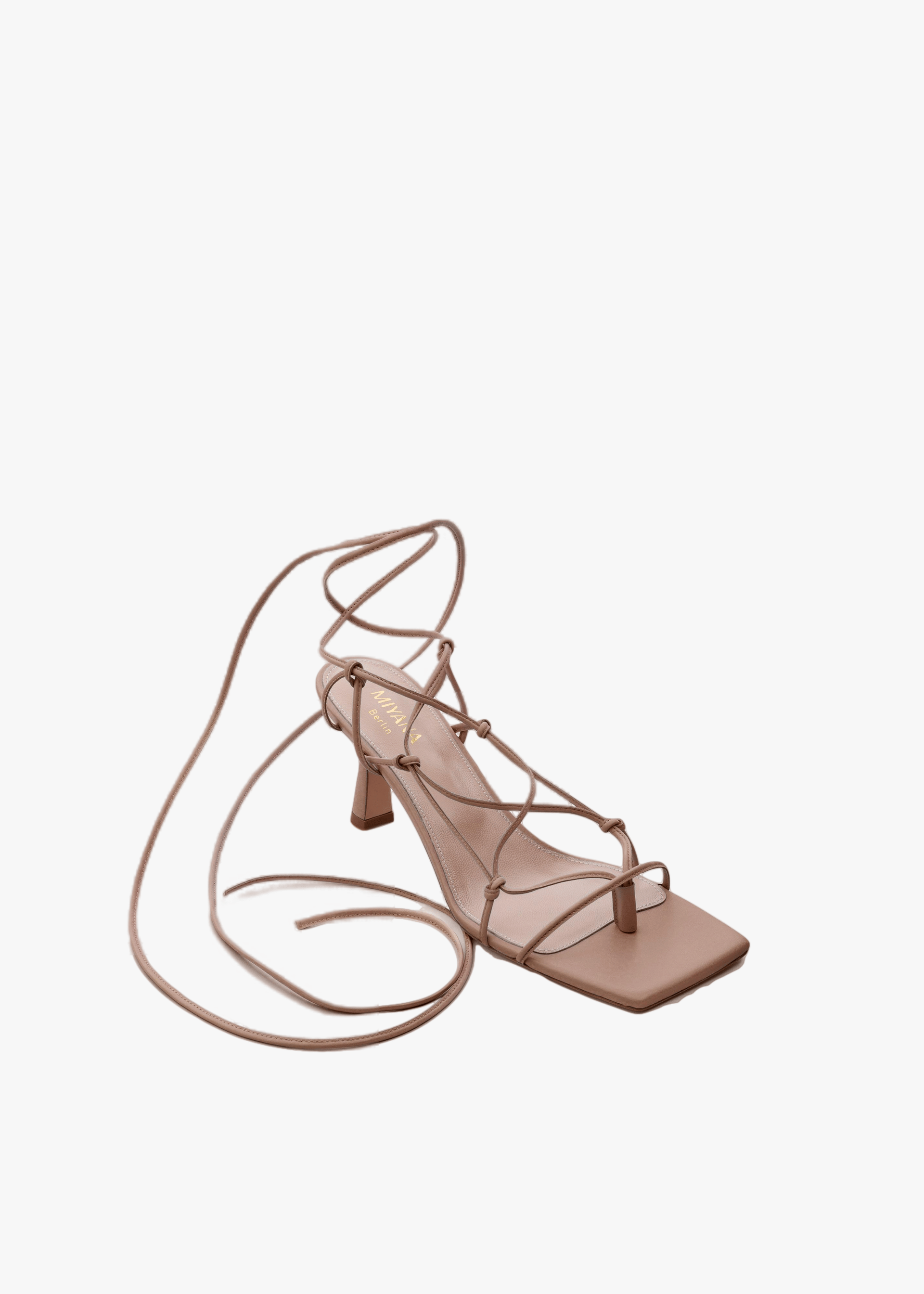 Gia Sandals in Brown made by Miyana Berlin
