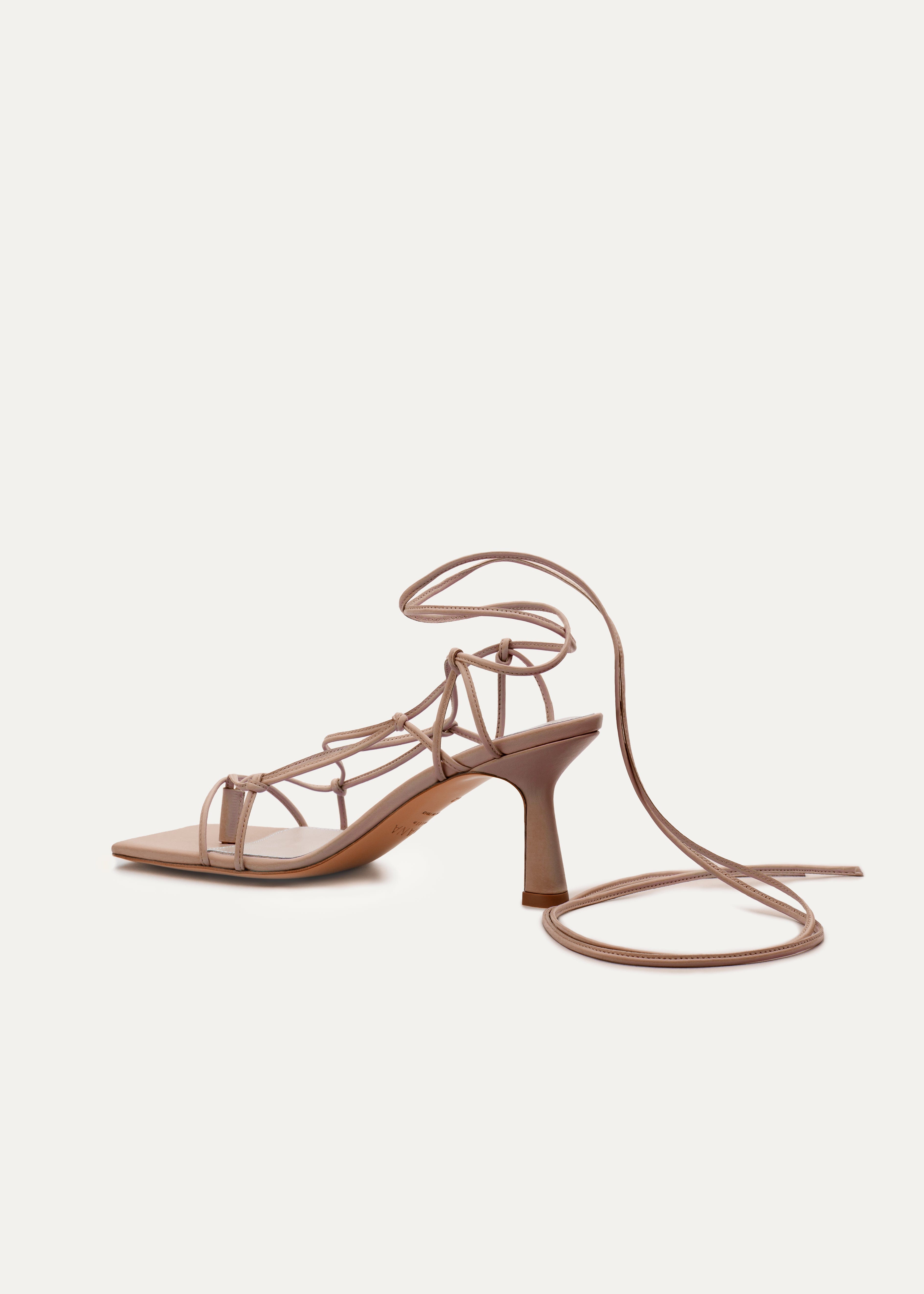 Gia Sandals in Brown made by Miyana Berlin