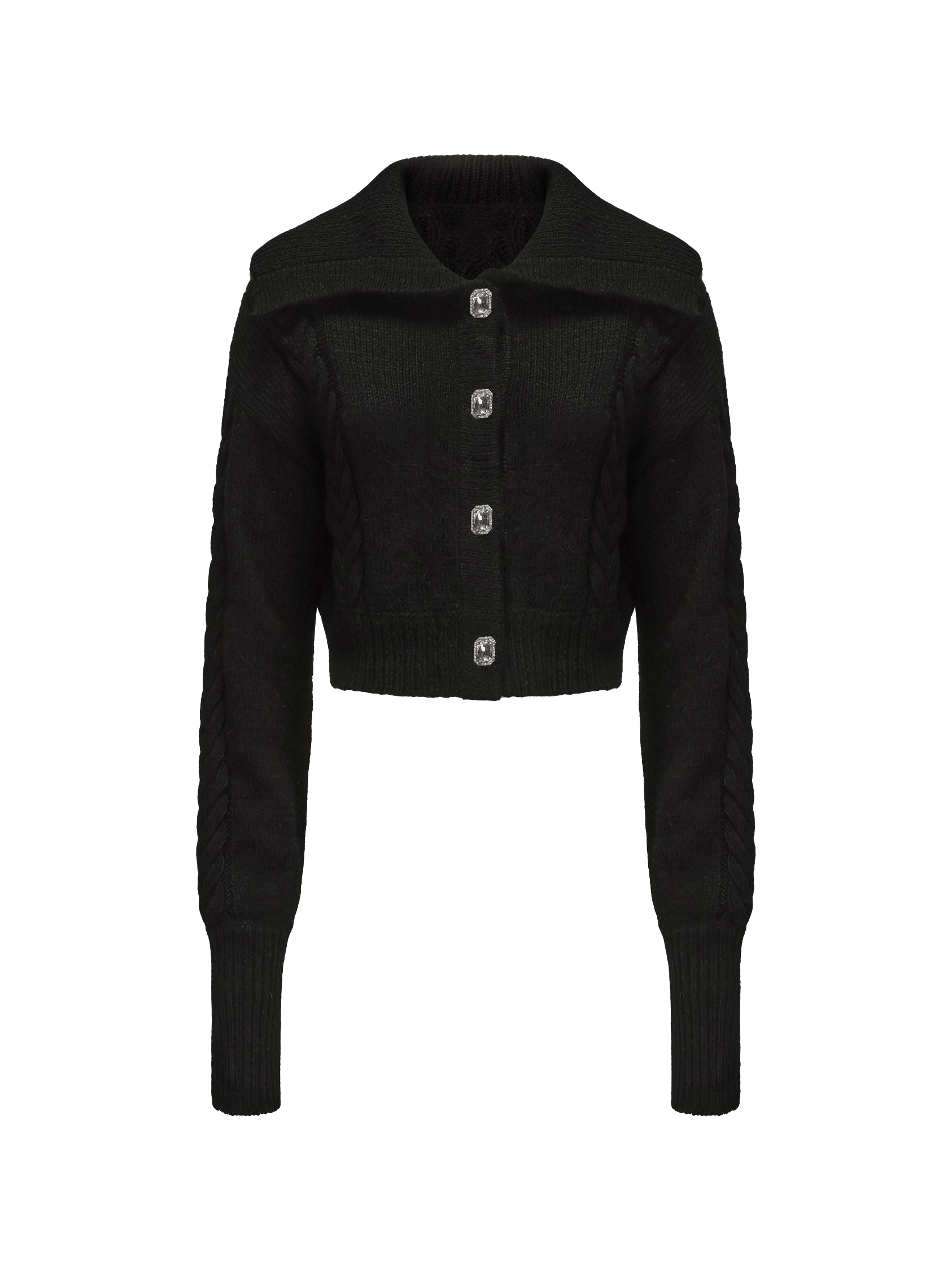 Addison Coat + Scarf Set (Black) made by Nana Jacqueline