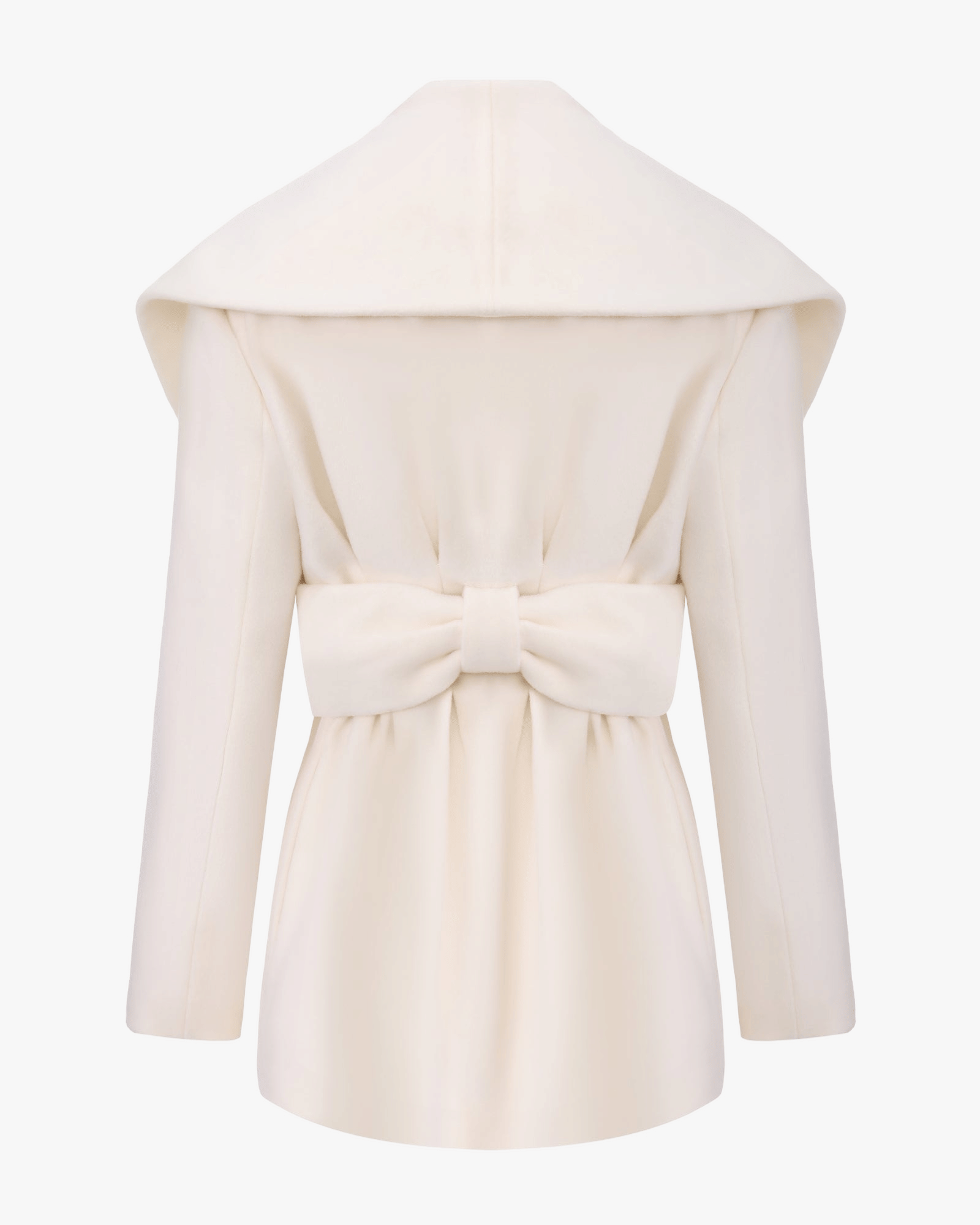 Victoria Bow Coat (White) made by Nana Jacqueline