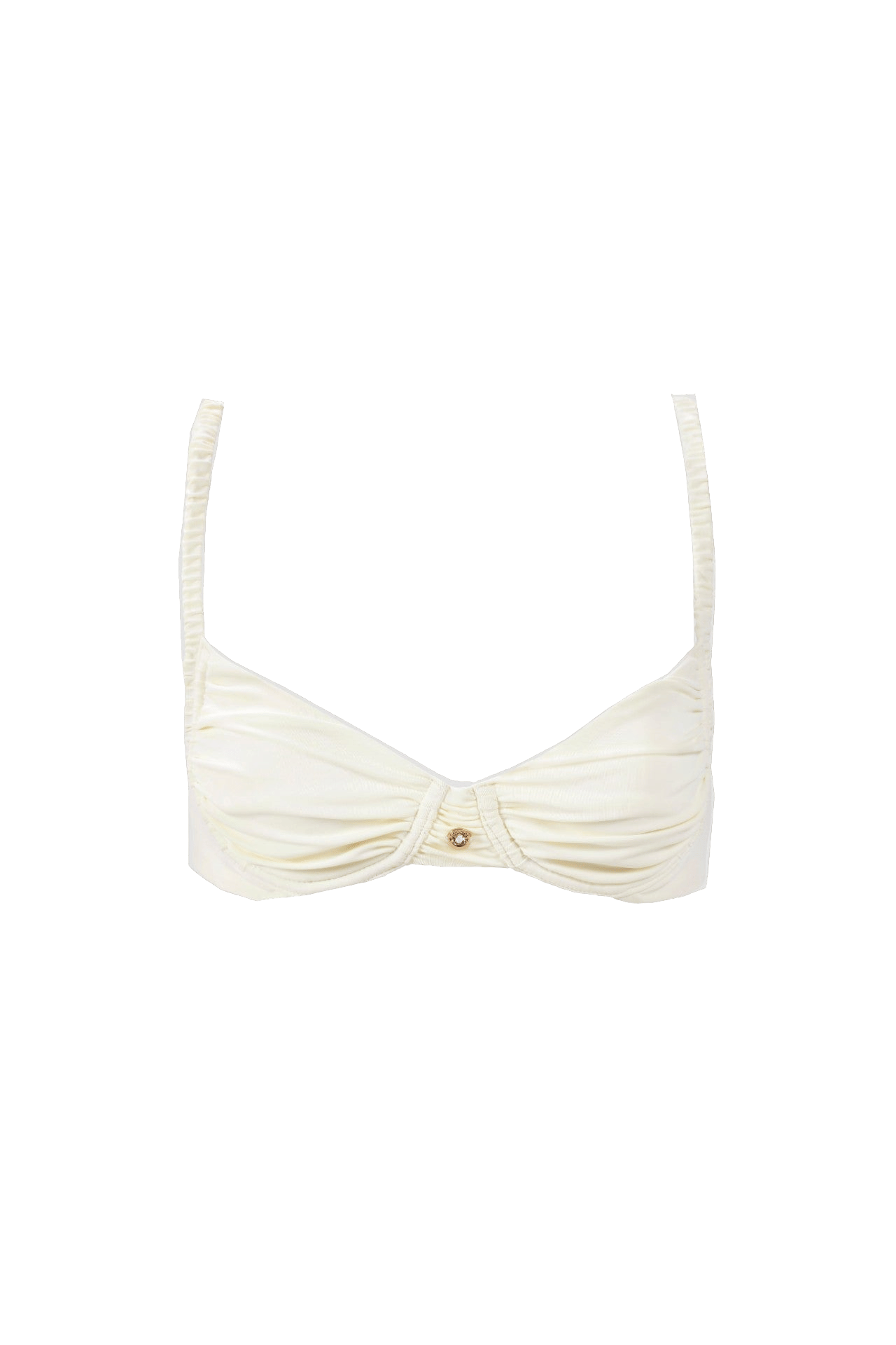 Ariel Underwire Bikini Top in Seashell made by Decolet The Label