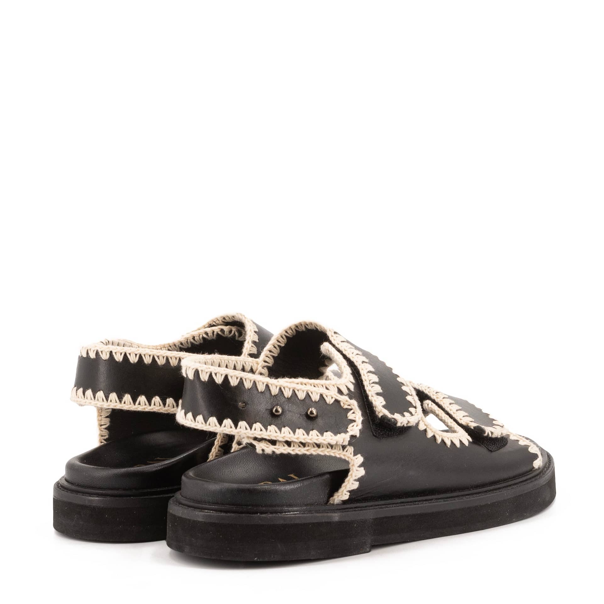 KRISTEN BLACK SANDALS made by Toral