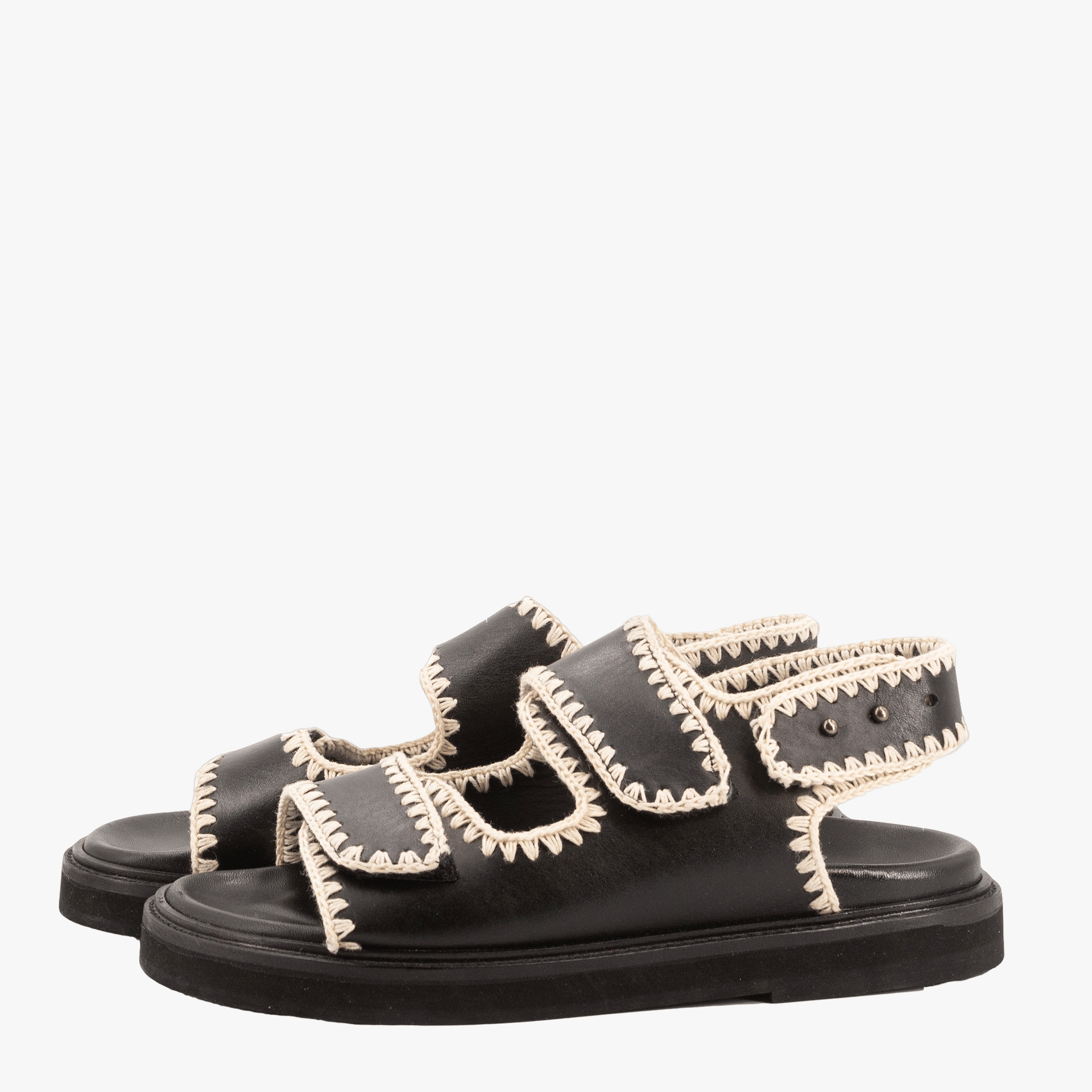 KRISTEN BLACK SANDALS made by Toral