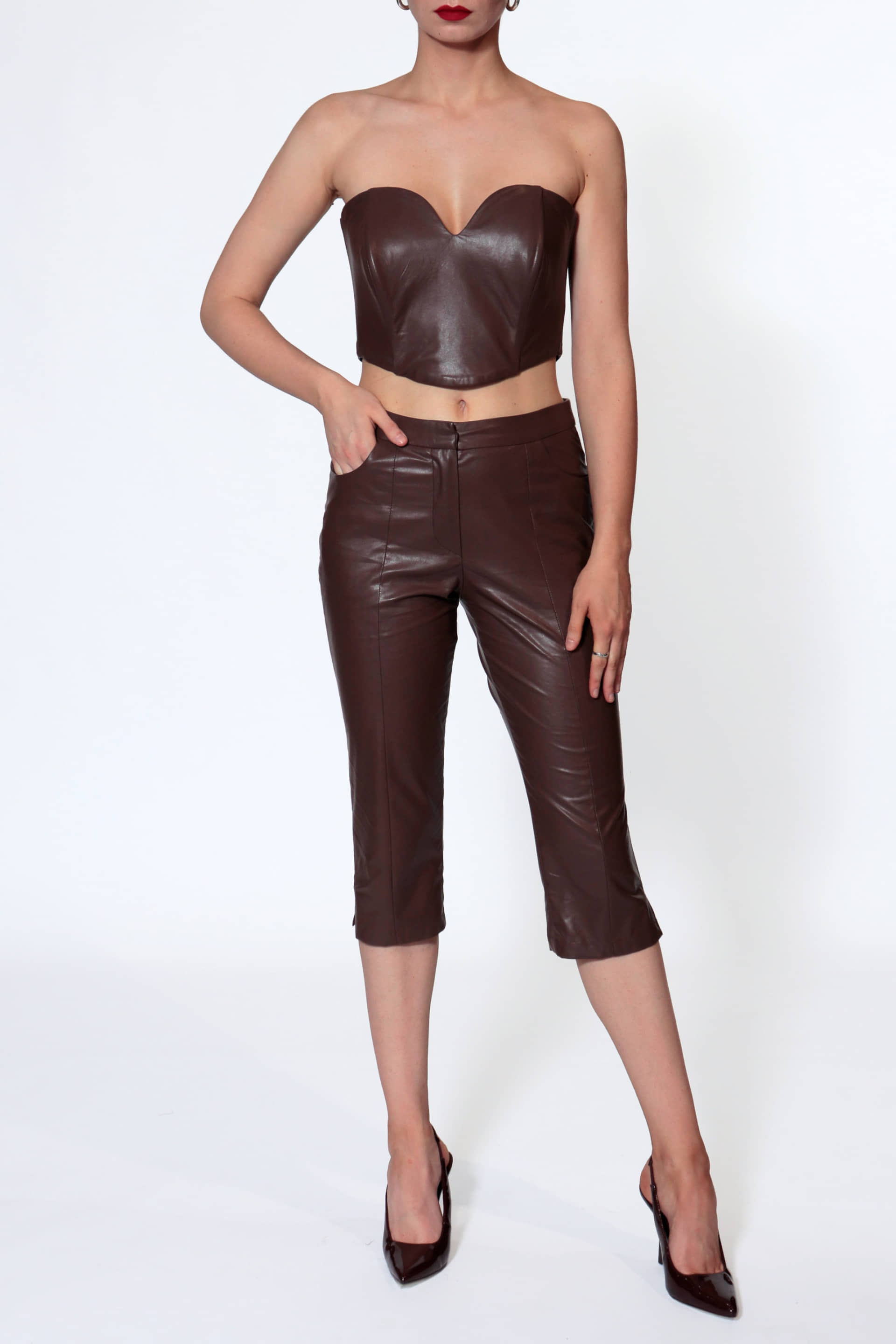 Corset Lara Chocolate Brown made by HALEWSKI