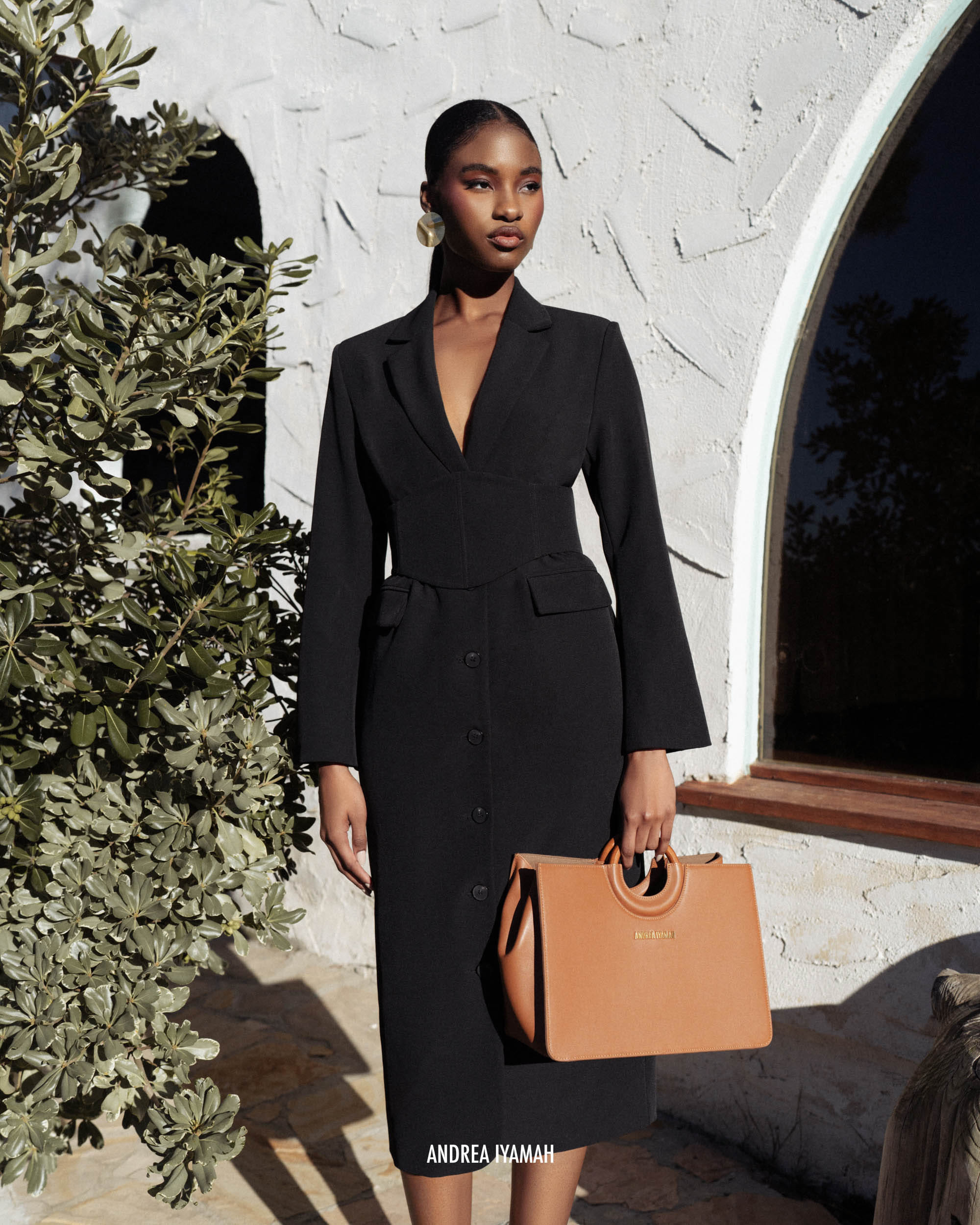 ZIA CORSET BLAZER DRESS - ONYX made by Andrea Iyamah