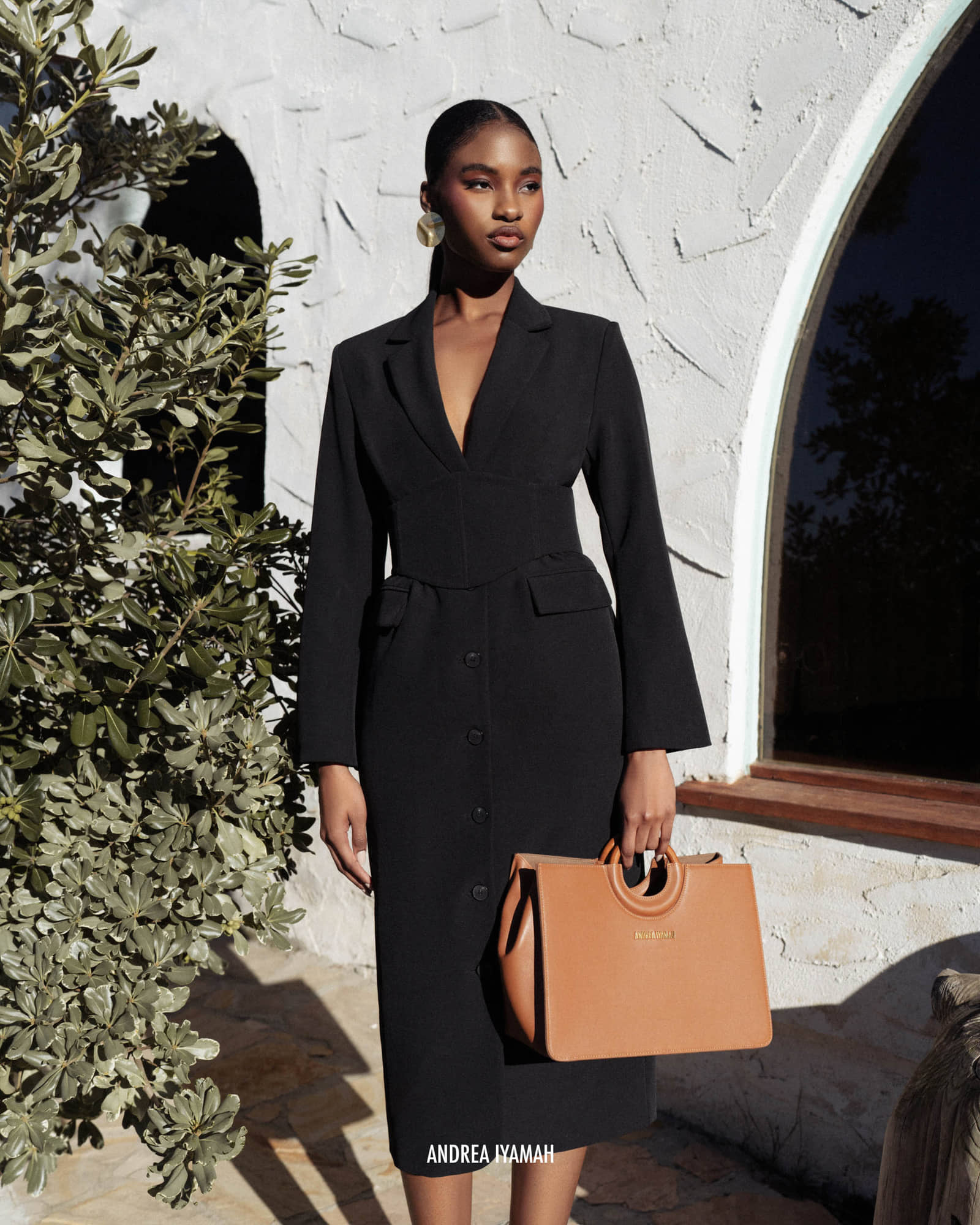 ZIA CORSET BLAZER DRESS - ONYX made by Andrea Iyamah