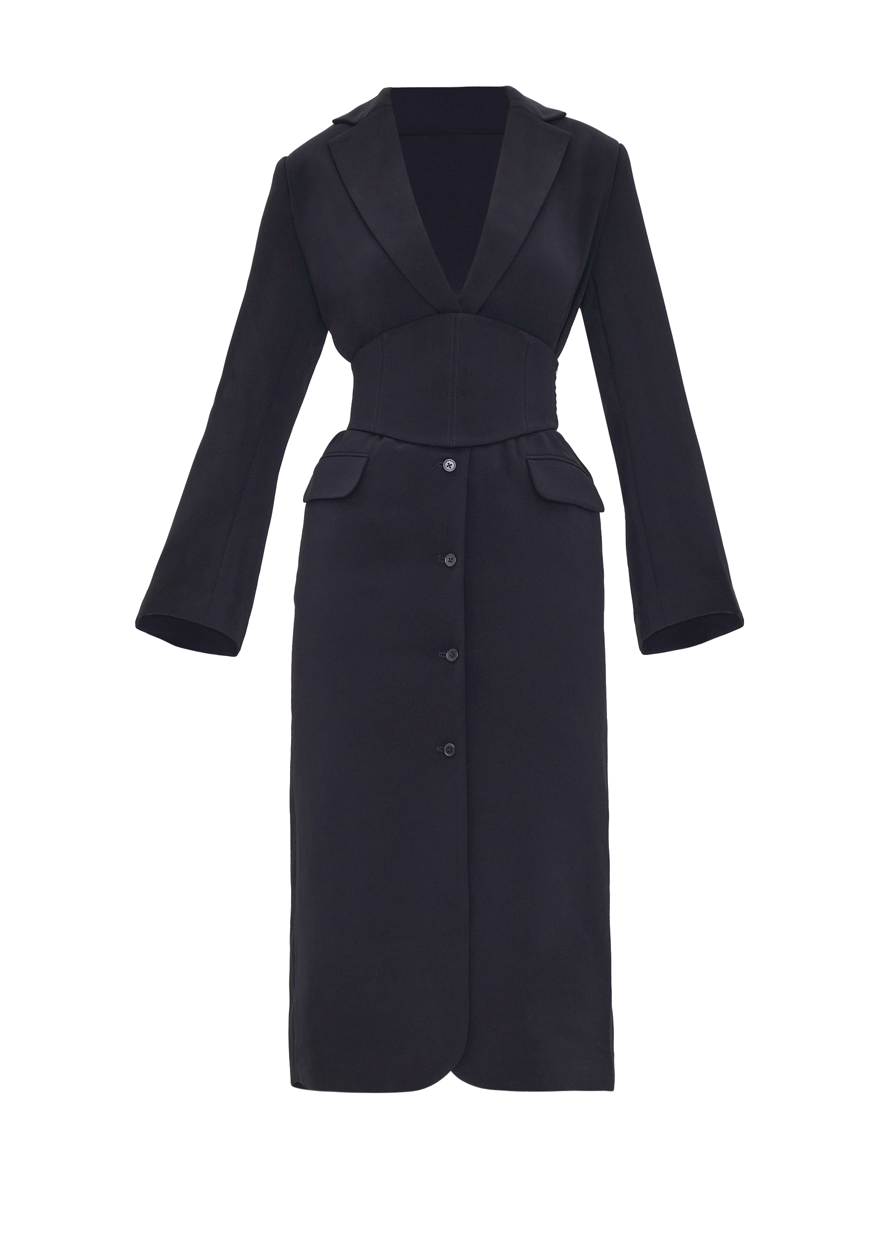 ZIA CORSET BLAZER DRESS - ONYX made by Andrea Iyamah