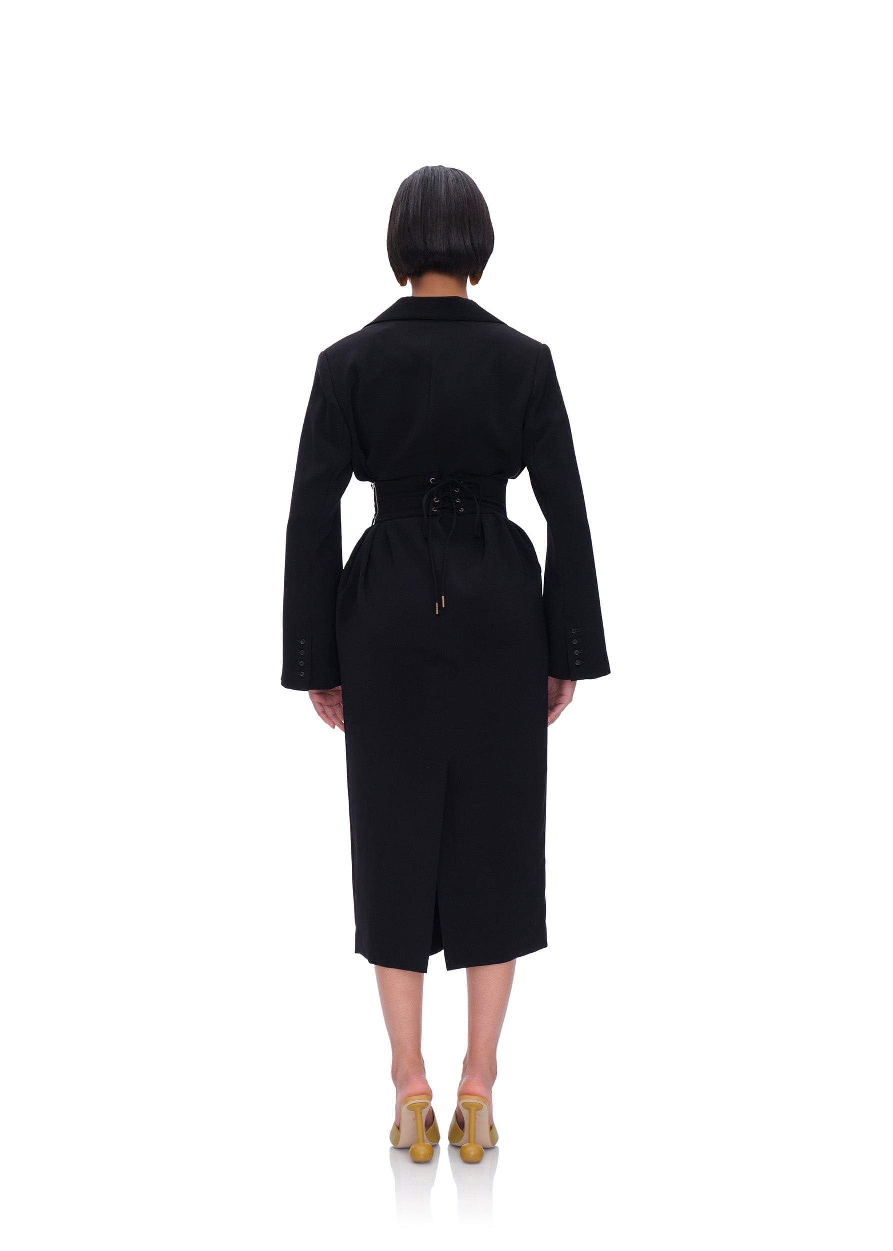 ZIA CORSET BLAZER DRESS - ONYX made by Andrea Iyamah