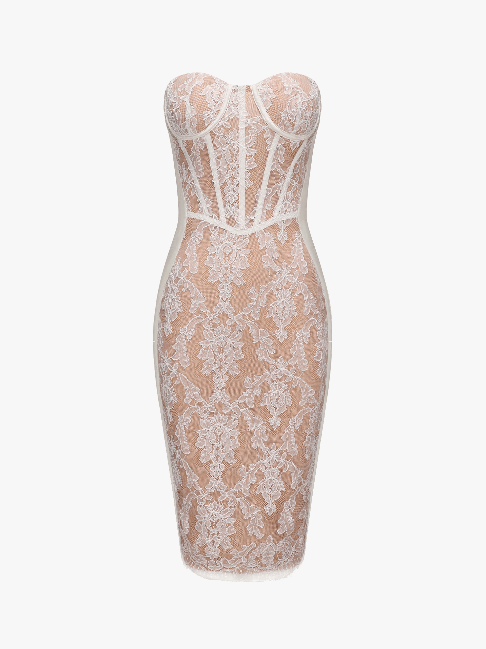 Elsa Lace Dress (White) made by Nana Jacqueline