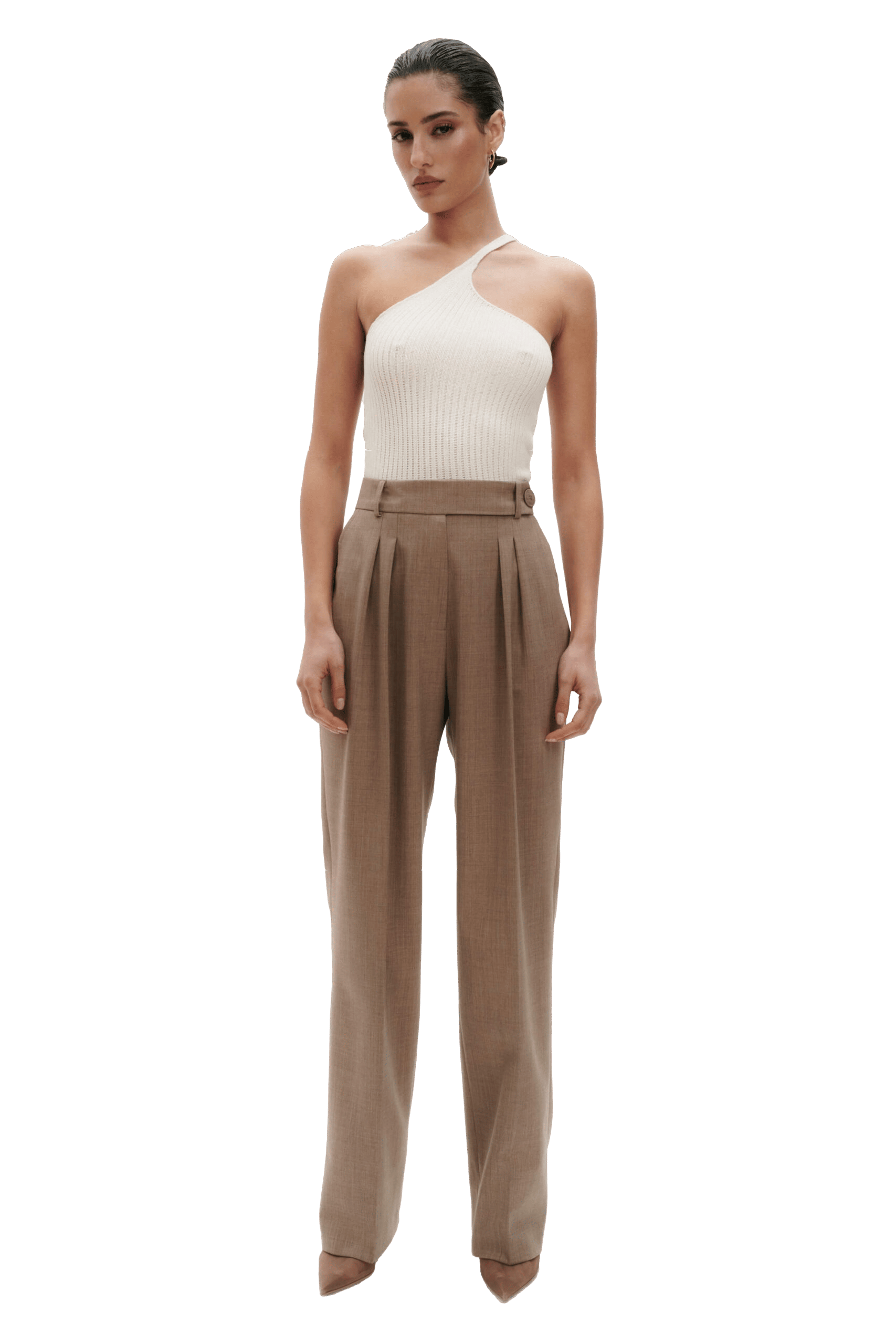 CARAMEL TROUSERS made by BENU Studio