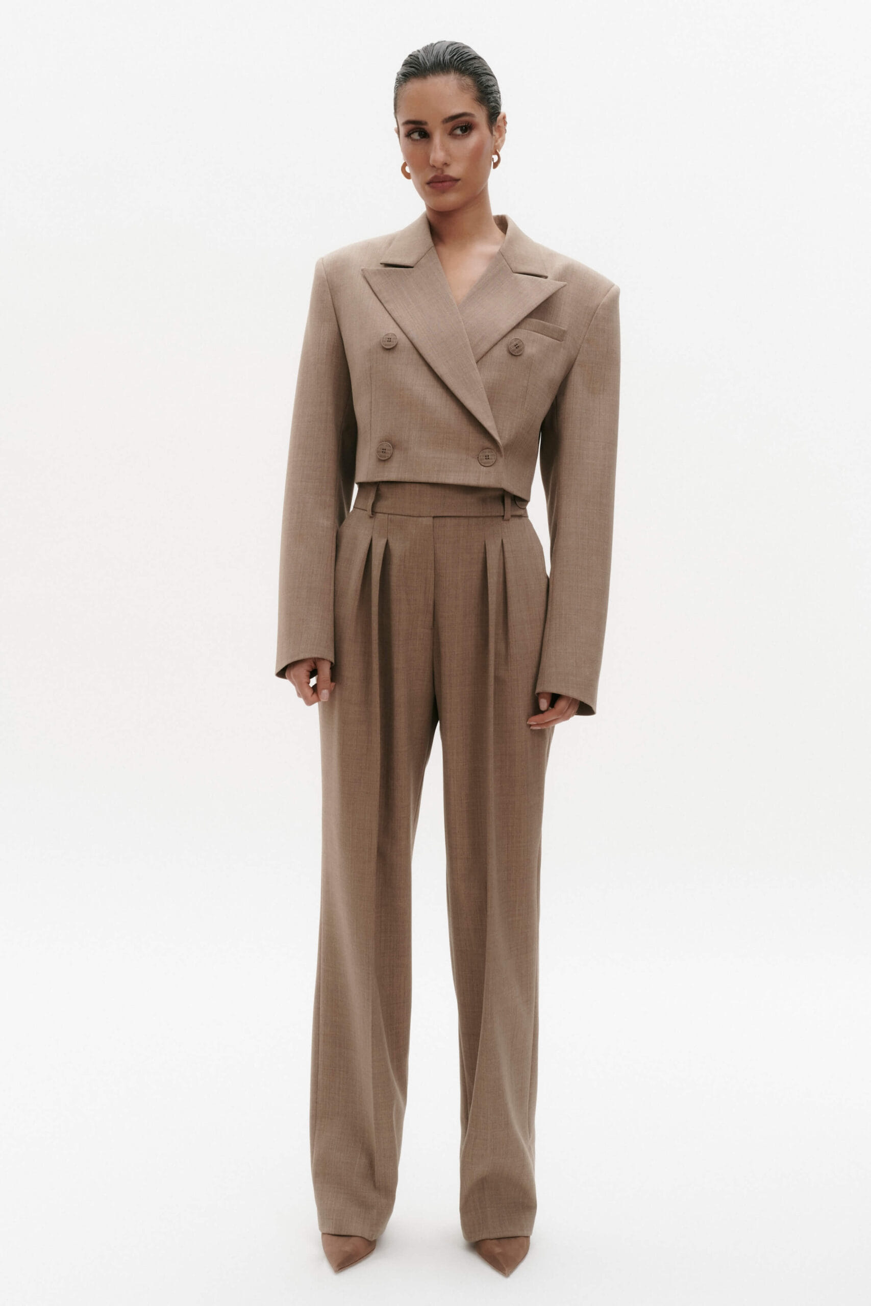 CARAMEL TROUSERS made by BENU Studio