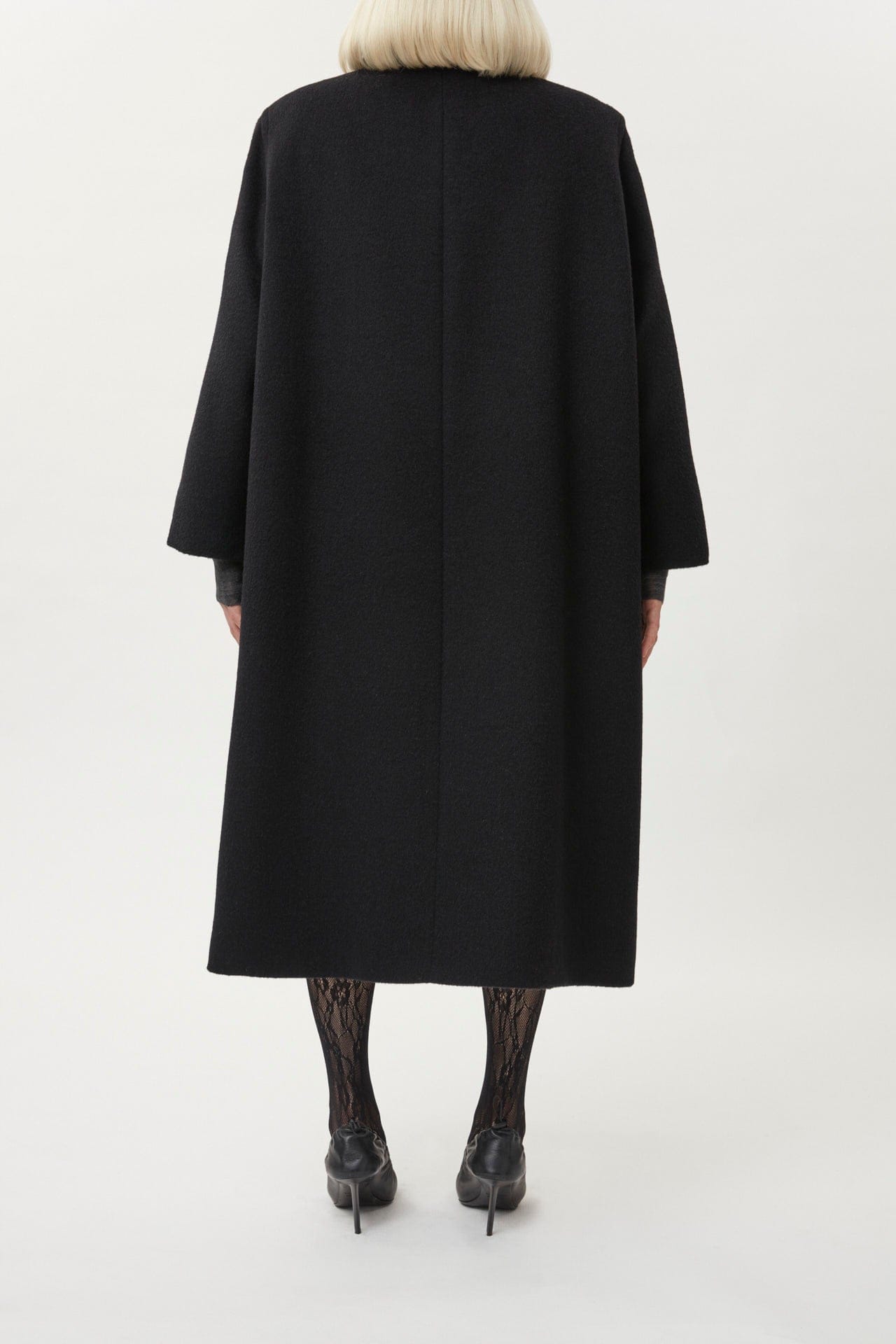 Wool Coat Sharp Long made by Gemme Collective