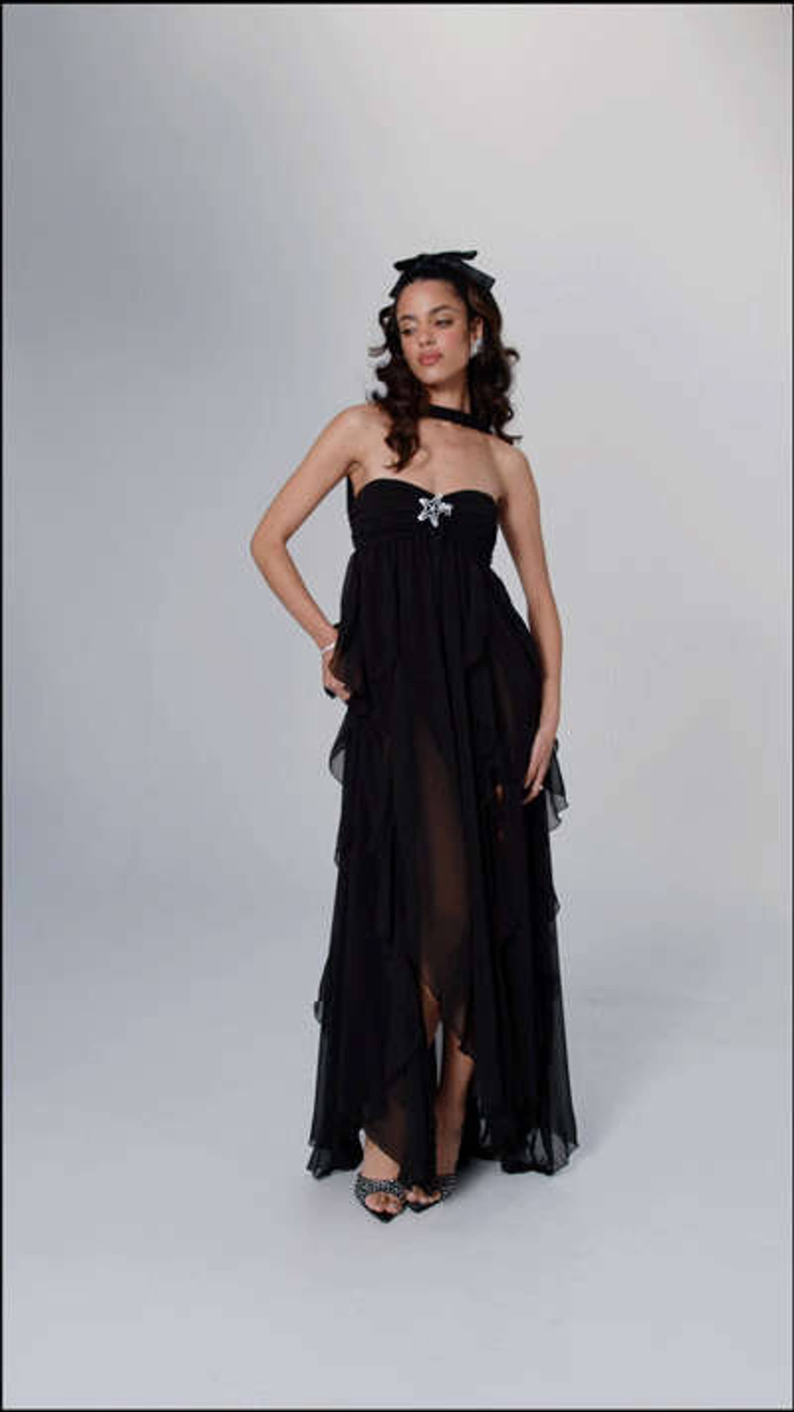 Mariah Dress (Black) in Black made by Nana Jacqueline