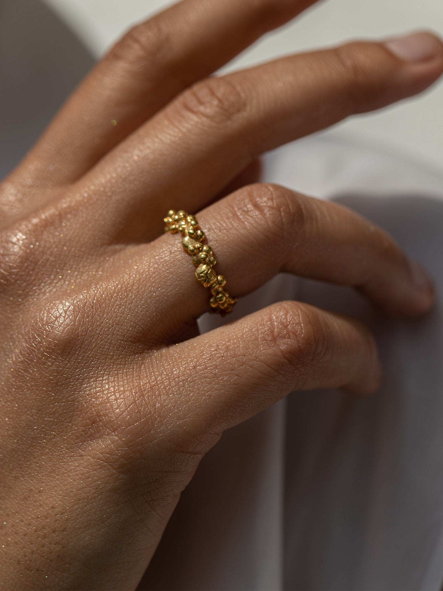 Céleste Deux Ring Gold in Gold made by Eva Remenyi