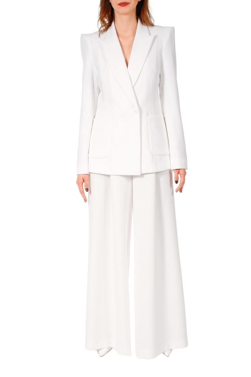 Blazer Samantha Cloud Dancer in White made by HALEWSKI
