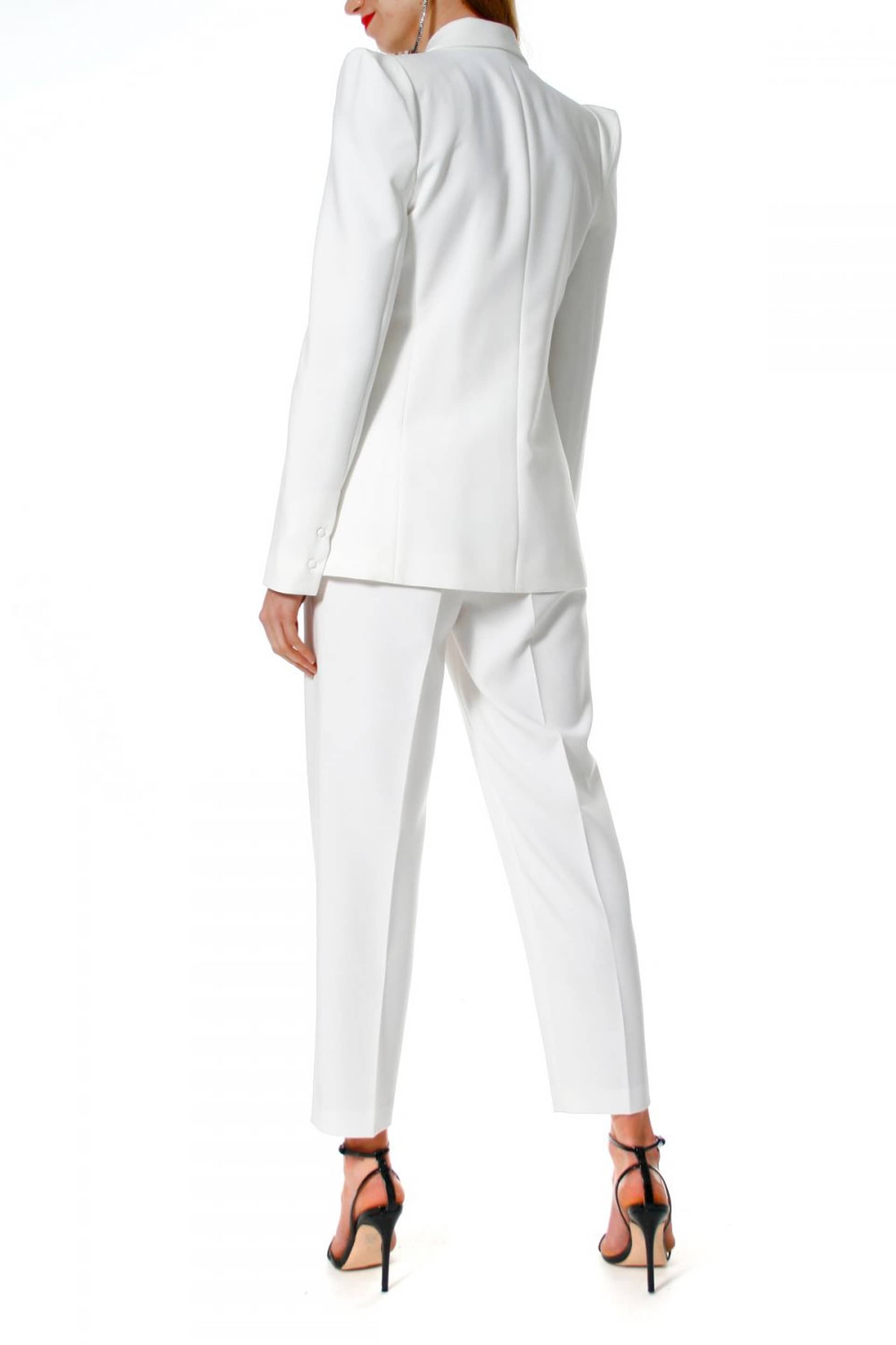 Blazer Samantha Cloud Dancer in White made by HALEWSKI