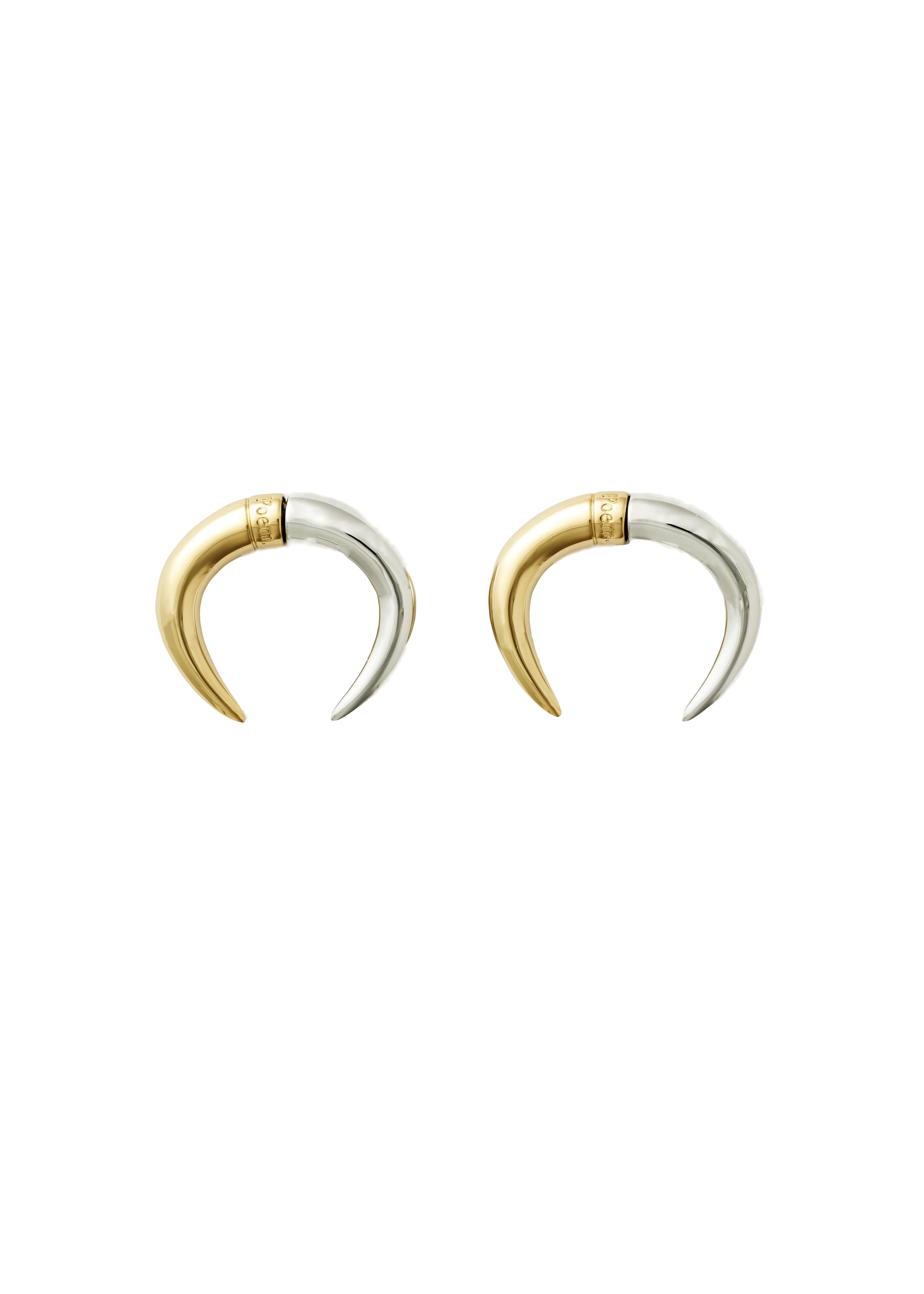 Crescent earrings - Gold/Silver in Multi color made by POEM Objects