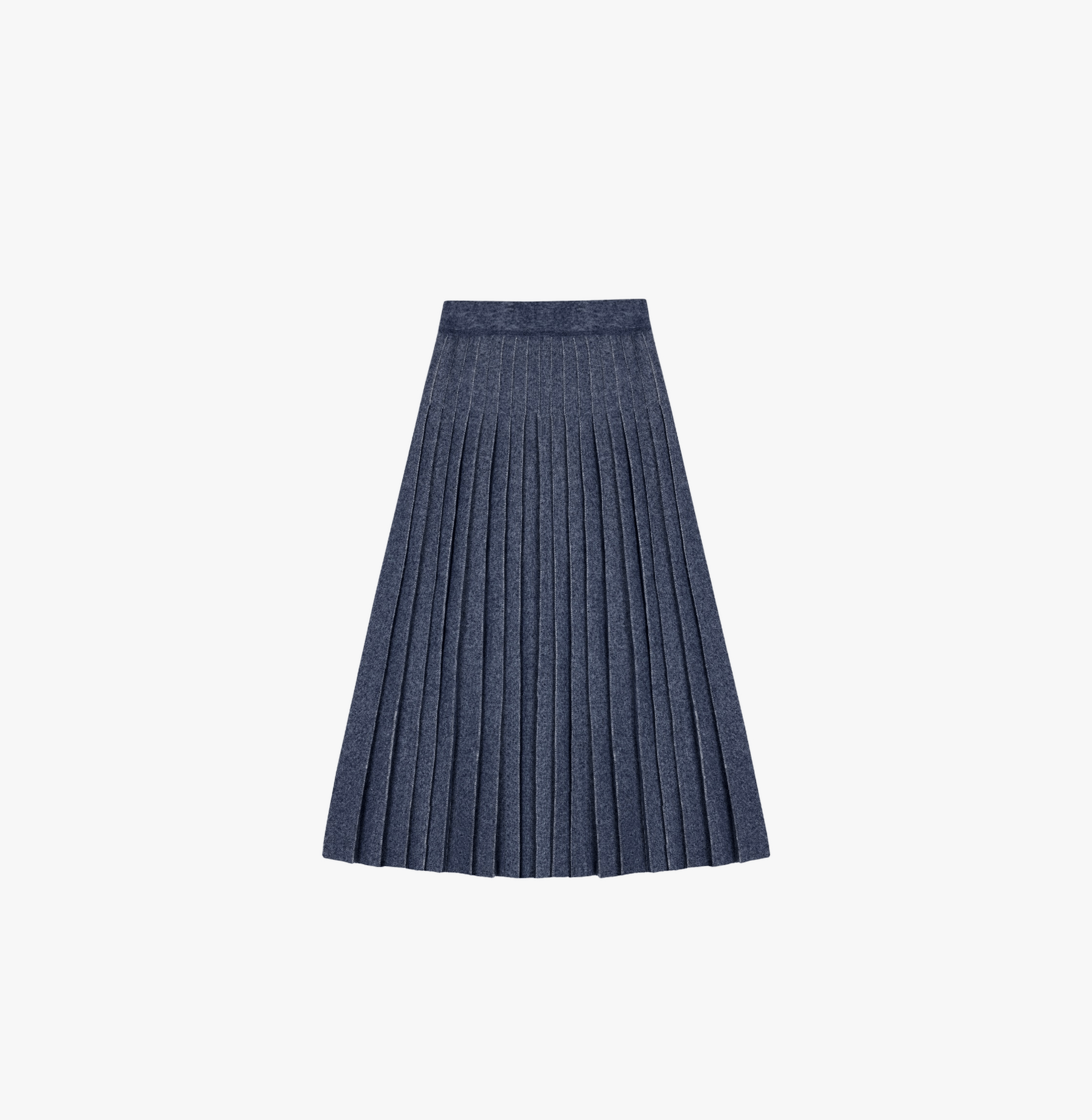 DENIM PLEATED SKIRT made by CRUSH Collection