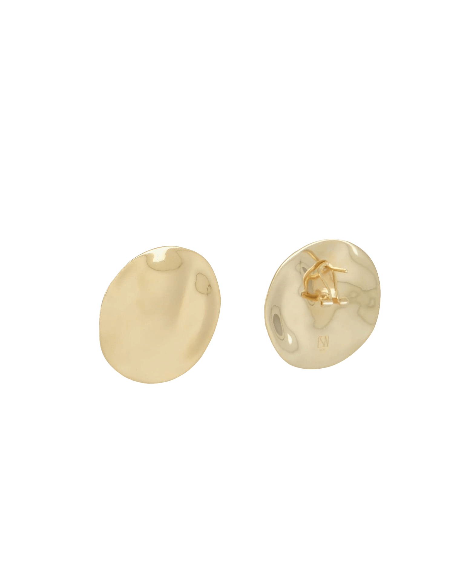 The Disc Earrings - Gold in Gold made by ESSEN