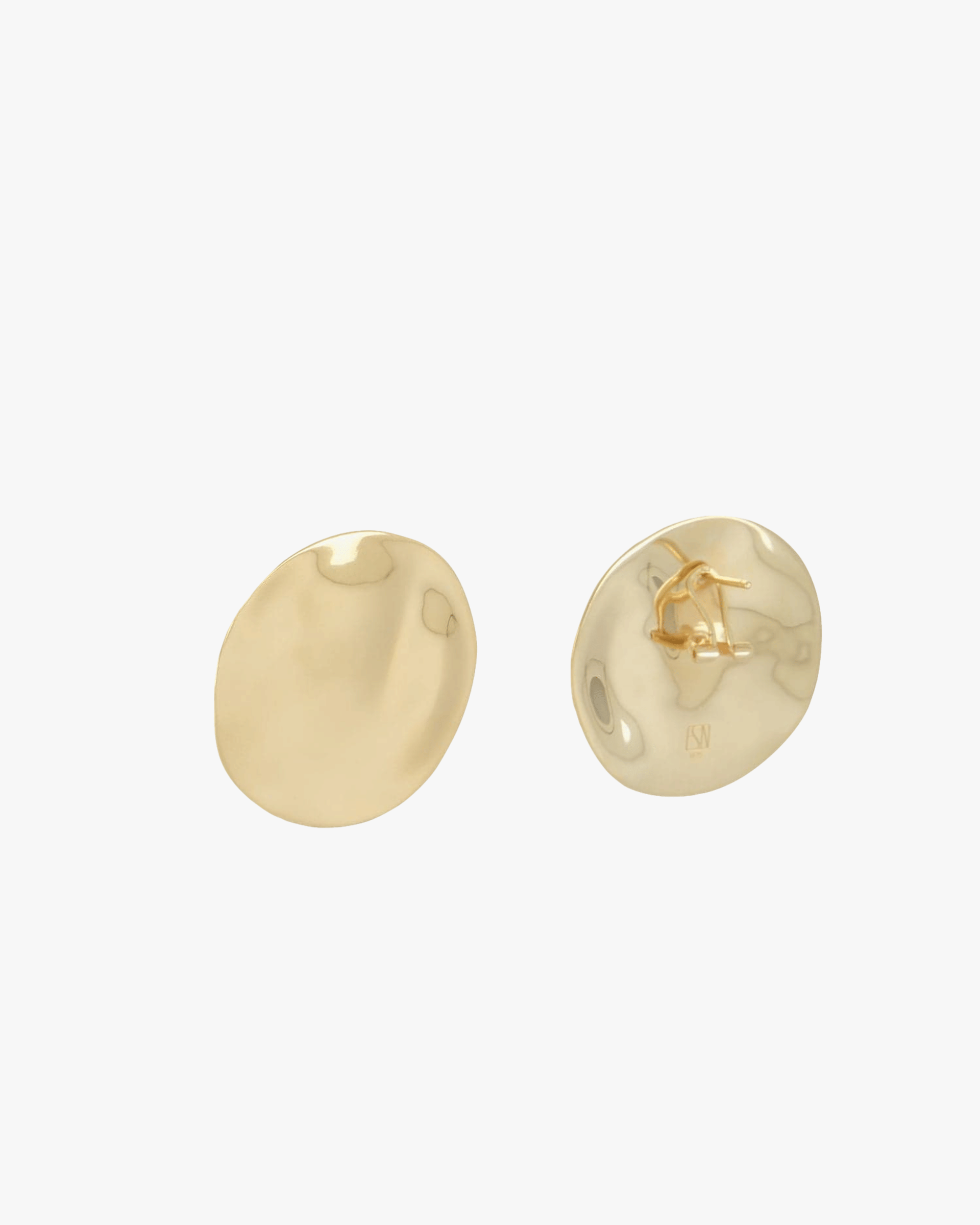 The Disc Earrings - Gold in Gold made by ESSEN