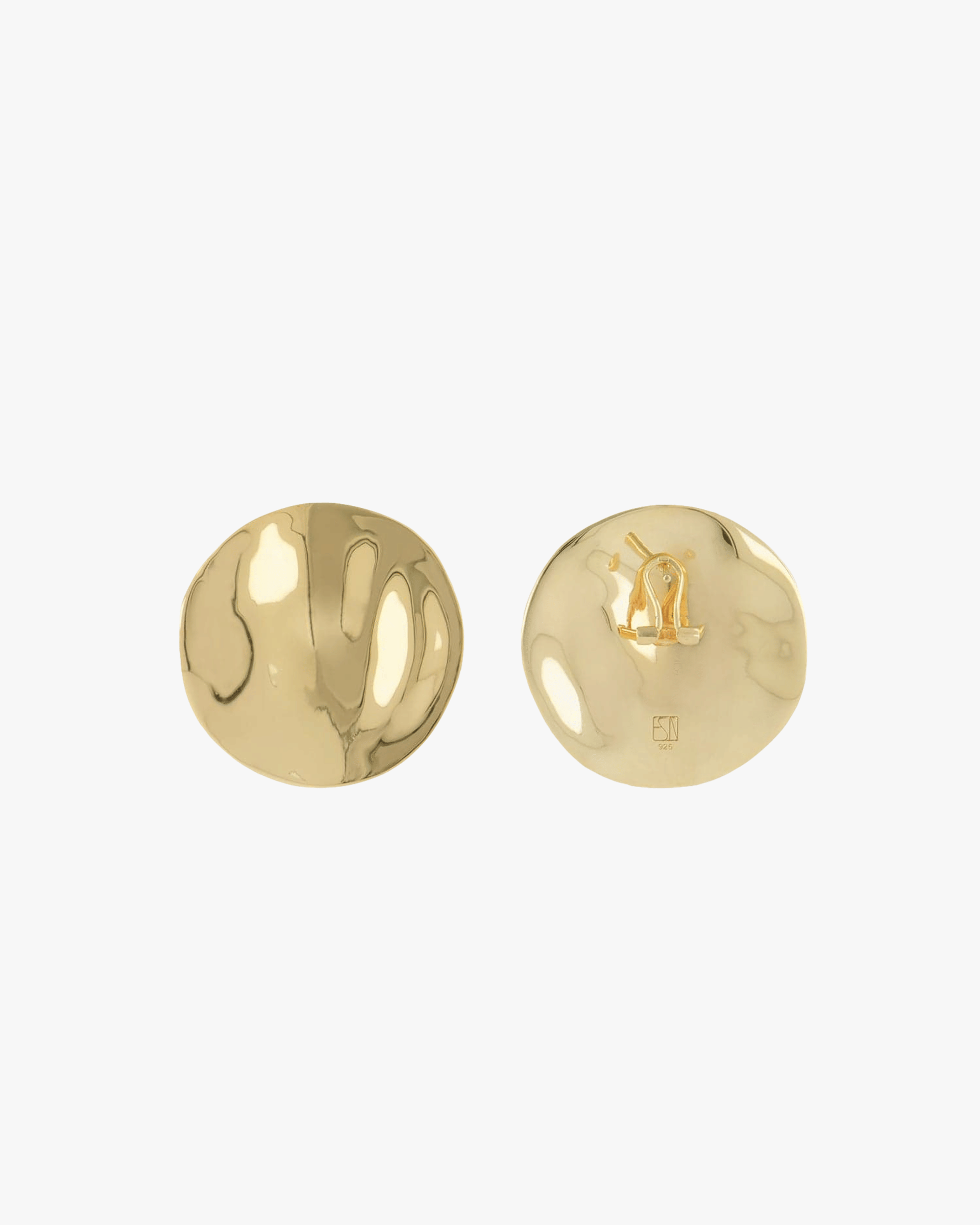 The Disc Earrings - Gold in Gold made by ESSEN
