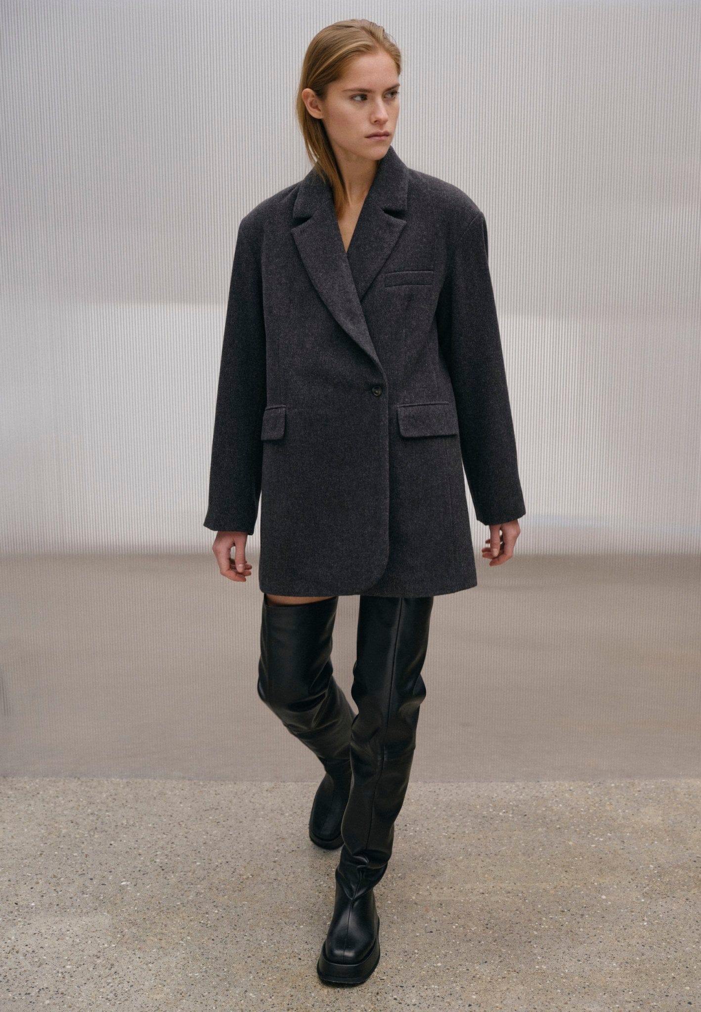 Wilma  Coat - Grey made by HERSKIND