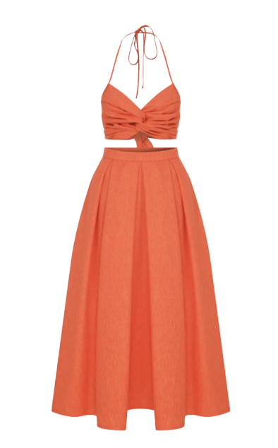 June Top in Spicy Orange in Orange made by Nazli Ceren