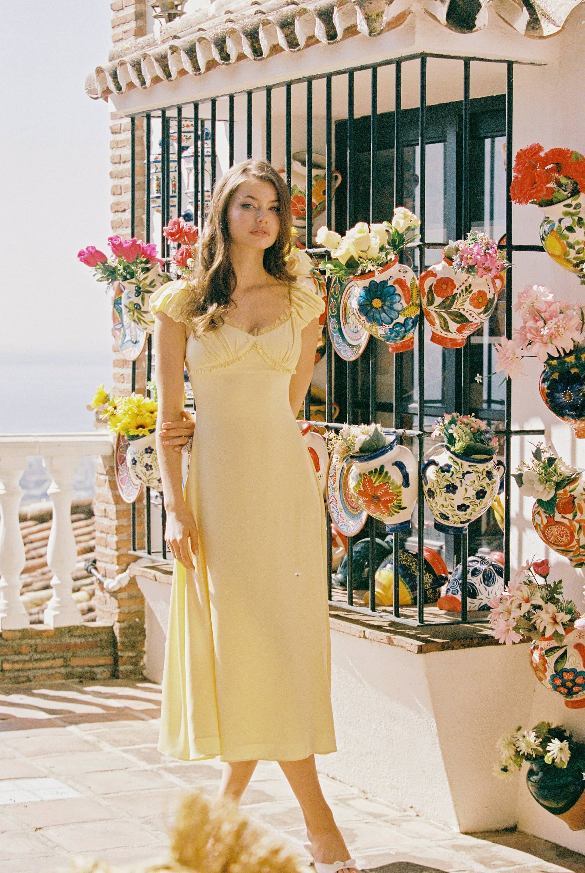 Elara Dress (Yellow) made by Nana Jacqueline