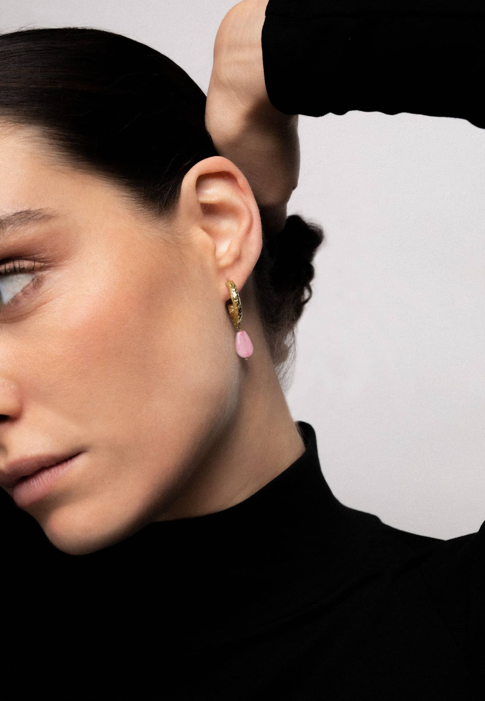 Aros Sadie Rosa made by Lavani Jewels